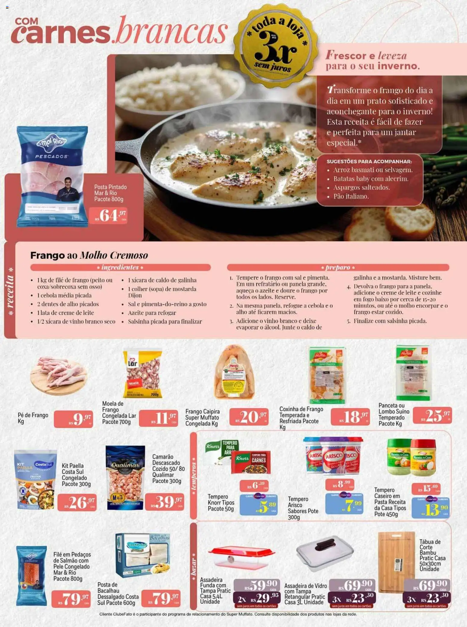 Super Muffato Folheto - válido de 11.05.2026 | Página: 13 | Produtos: Salmão, Leite, Pão, Sal