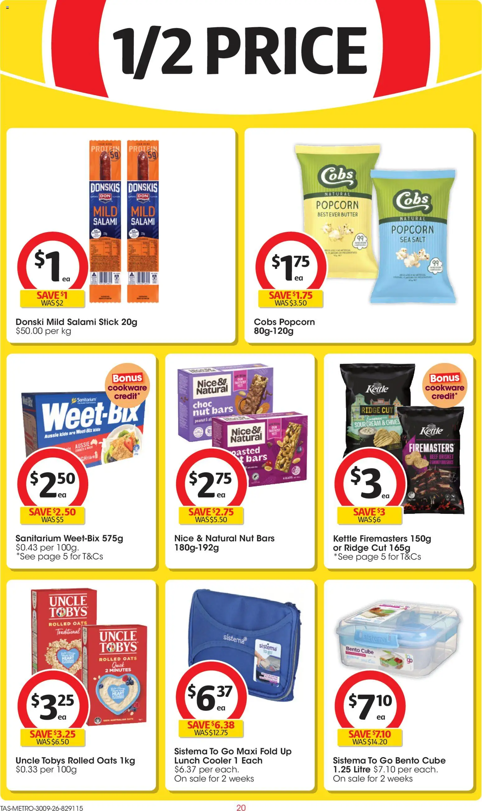 Coles catalogue - valid from 30/09/2026 | Page: 20 | Products: Beef, Oats, Cream, Popcorn