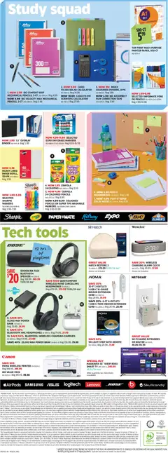 Preview of Canadian Tire flyer - Back To Class from shop Canadian Tire valid from Aug 6, 2026 | Page: 15 | Products: Printer, Tv, LED light, Tools