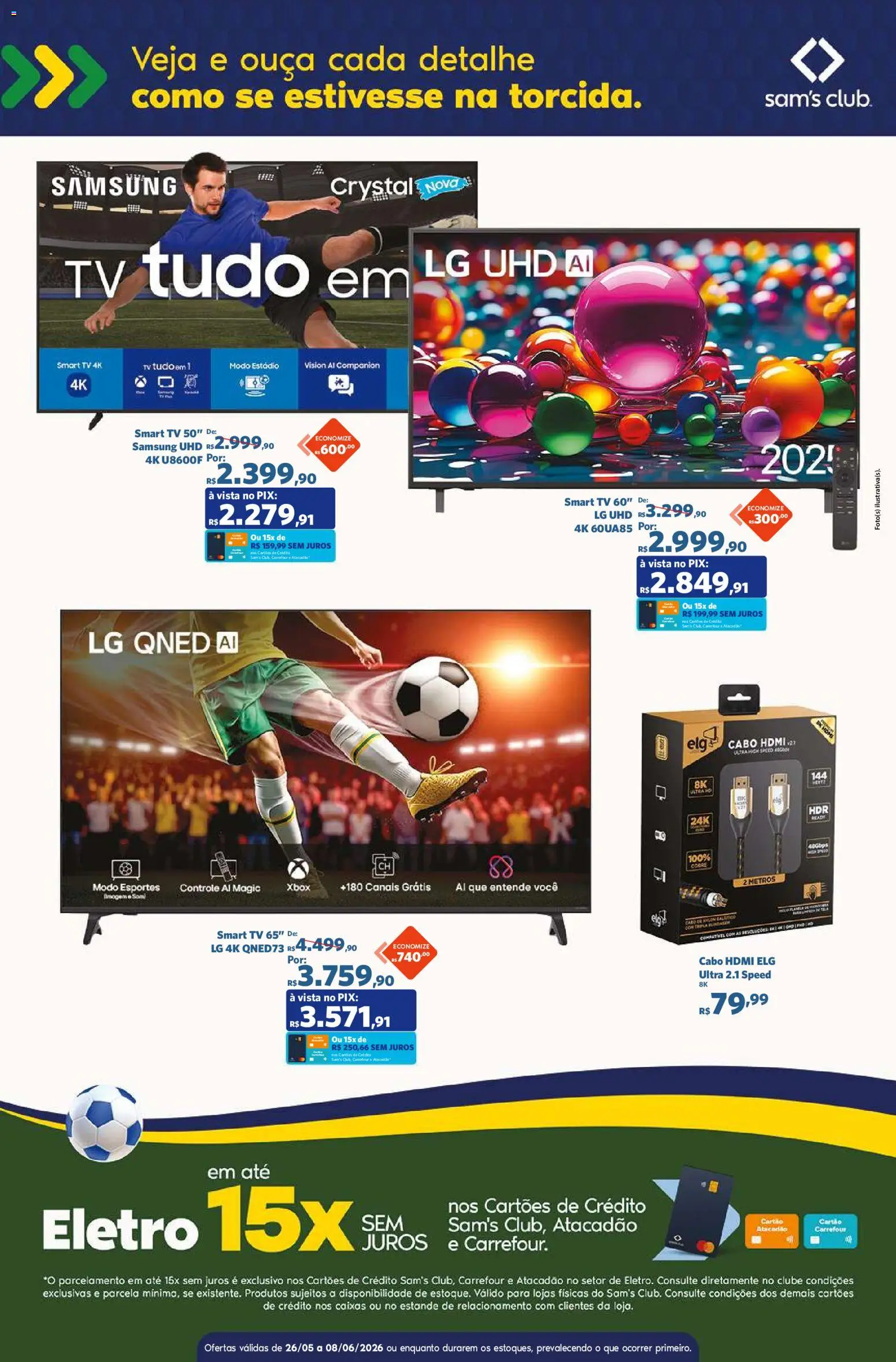 Sam's Club Folheto - válido de 26.05.2026 | Página: 2 | Produtos: smart TV, Tv, Cabo, Xbox