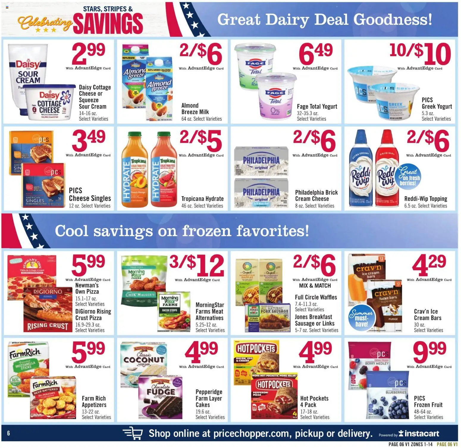 Price Chopper - Weekly Flyer - valid from 17.05.2026 | Page: 6 | Products: Berries, Milk, Cream, Peach