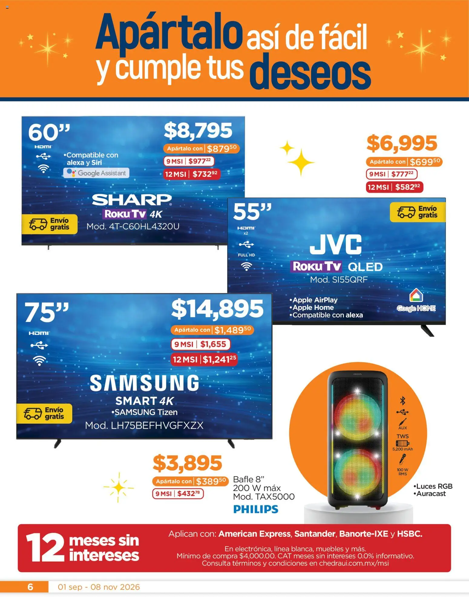 Nuevas ofertas de Chedraui válidas en toda la República Mexicana desde el 01/09/2026. ¡Encuentra las mejores ofertas en Chedraui Llegan los porti ofertones del otoño! | Página: 6