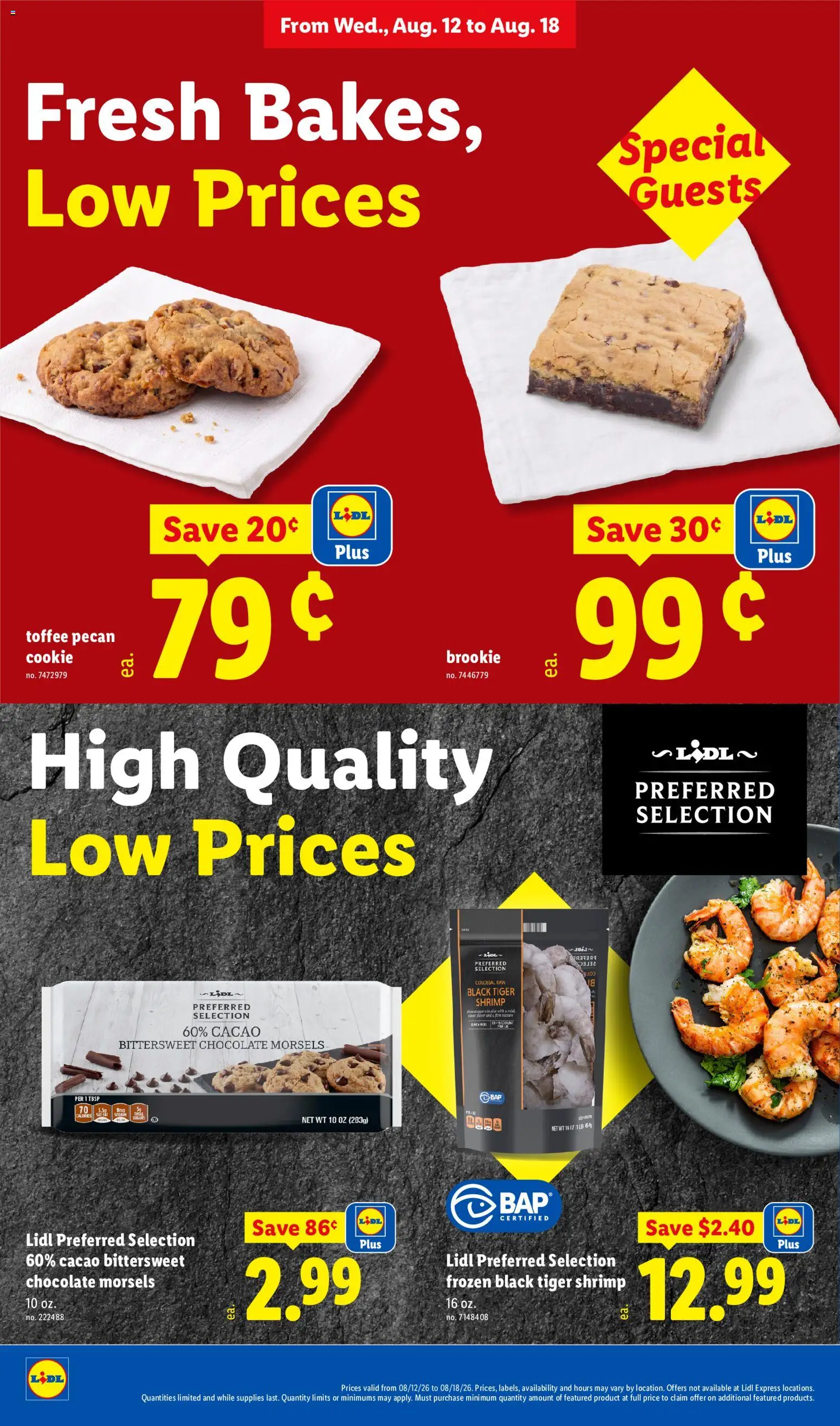Lidl Weekly Ad - valid from 08/12/2026 | Page: 8 | Products: Shrimp, Chocolate