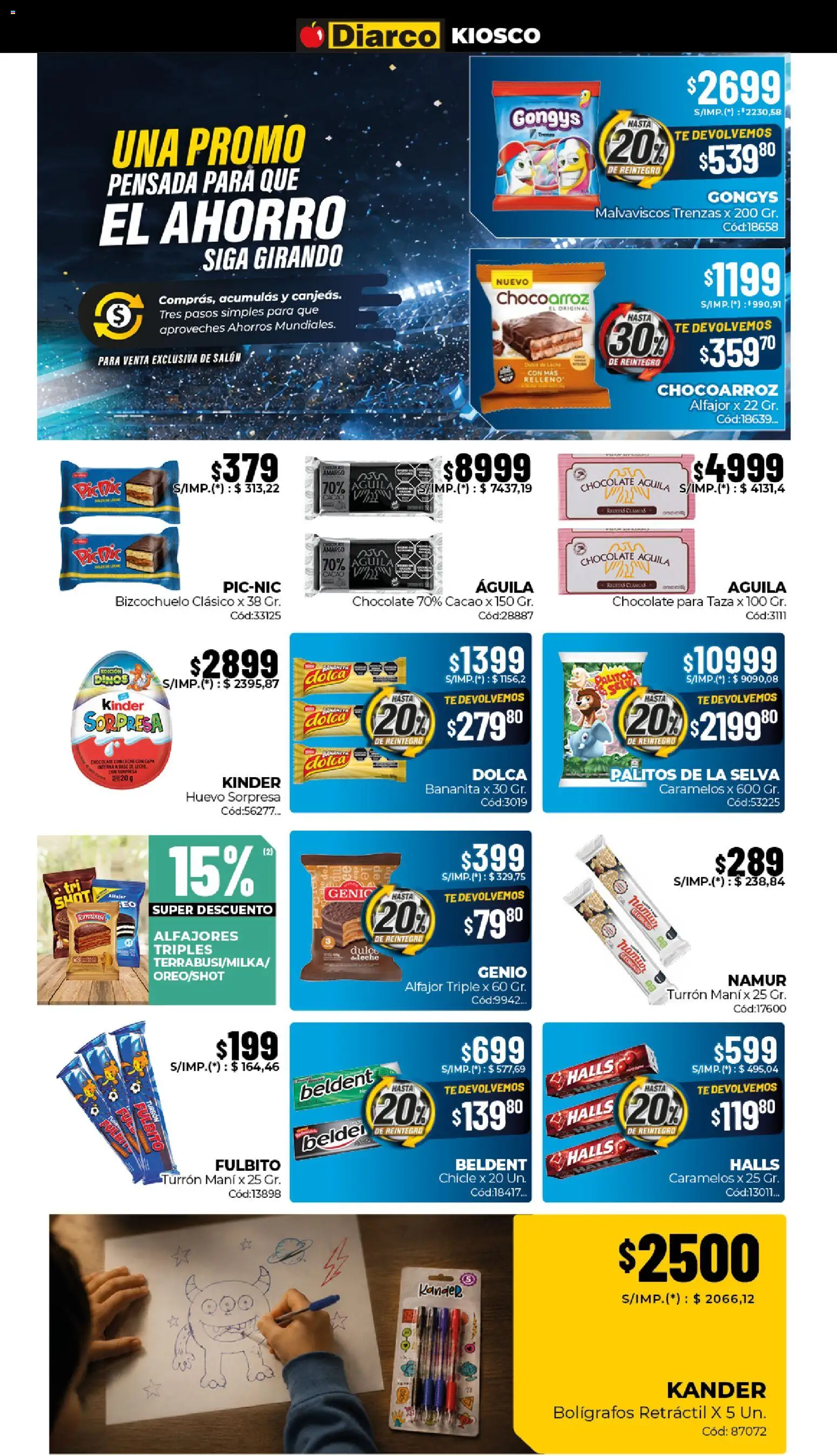 Diarco ofertas │ válido desde el 15.06.2026 | Página: 6 | Productos: Taza, Mani, Huevo, Chicle