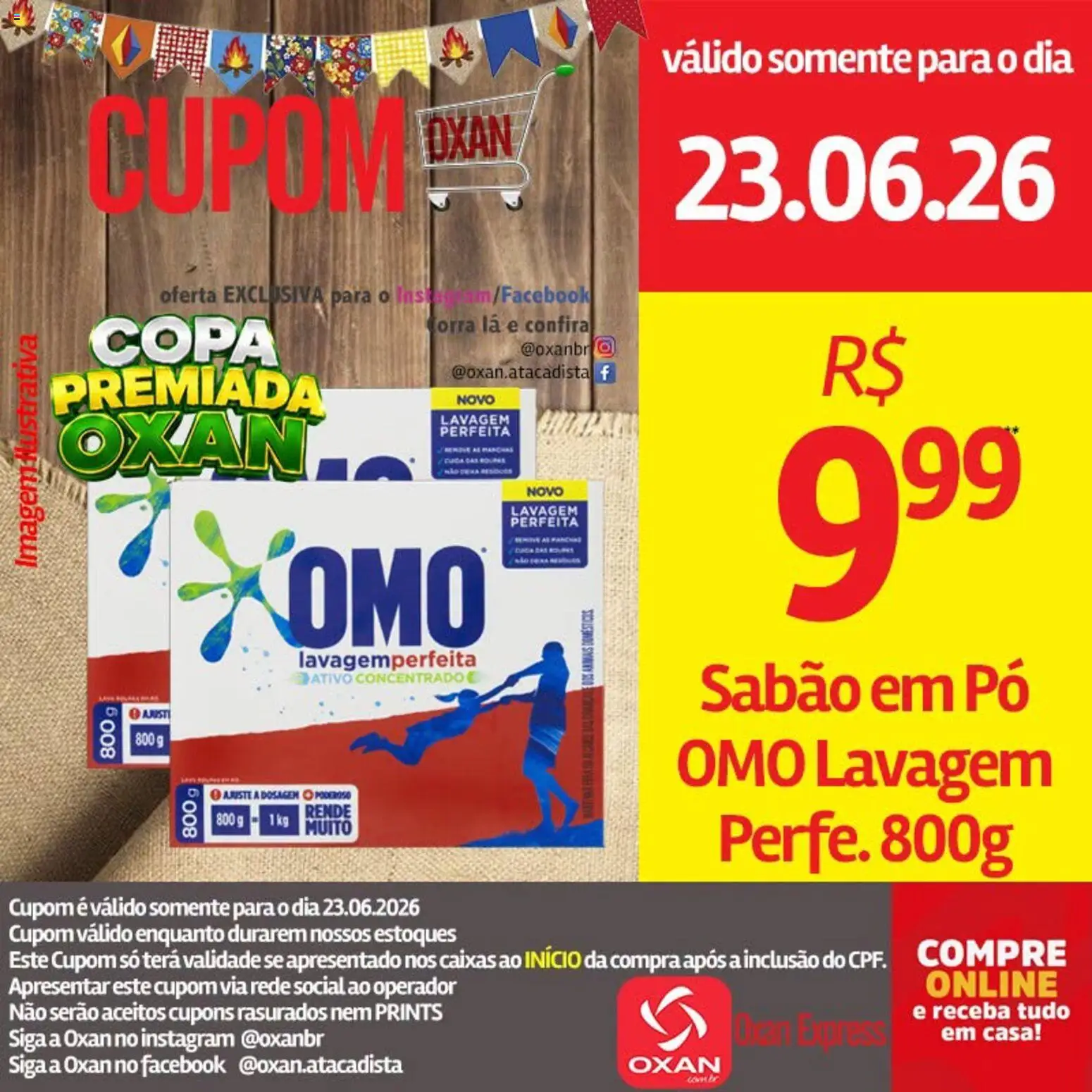 Oxan Atacadista Folheto - válido de 23/06/2026 | Página: 12 | Produtos: Pó, Sabão, Sabão em pó, Copa