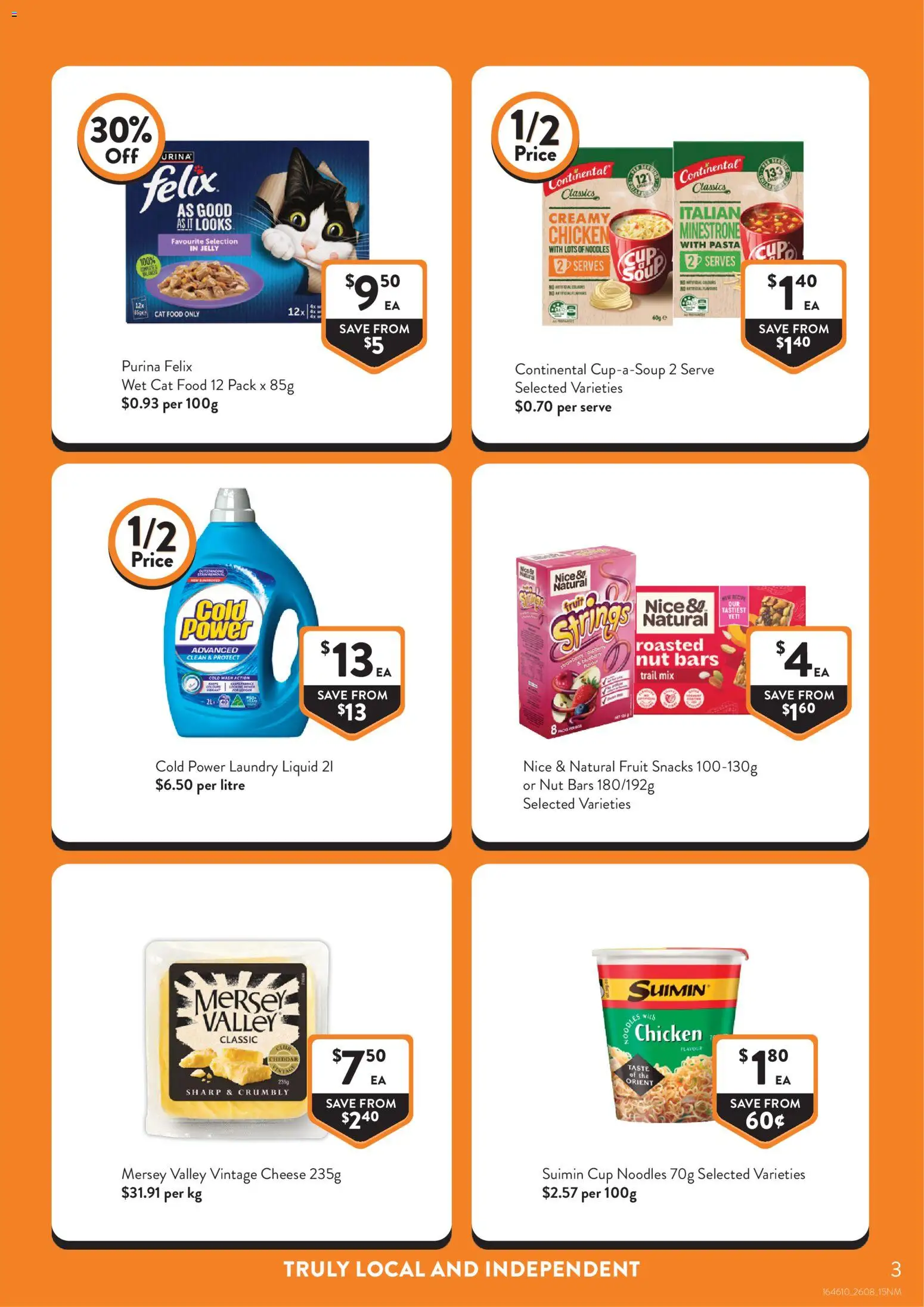 Foodworks catalogue - valid from 26/08/2026 | Page: 3 | Products: Food, Chicken, Fruit, Laundry
