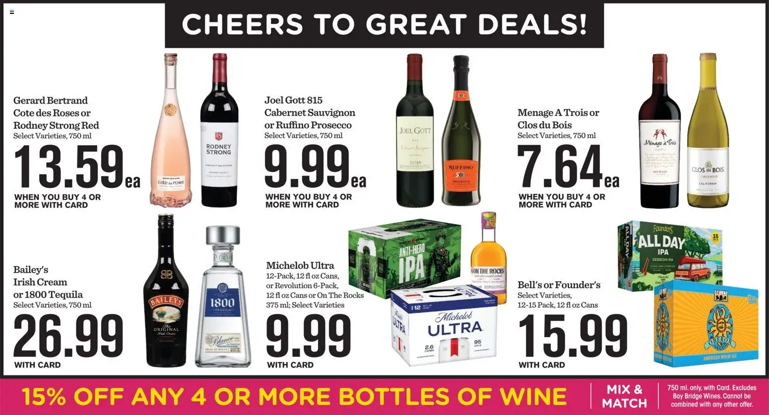 Mariano's Weekly Ad - valid from 07/15/2026 | Page: 12 | Products: Wine, Cream
