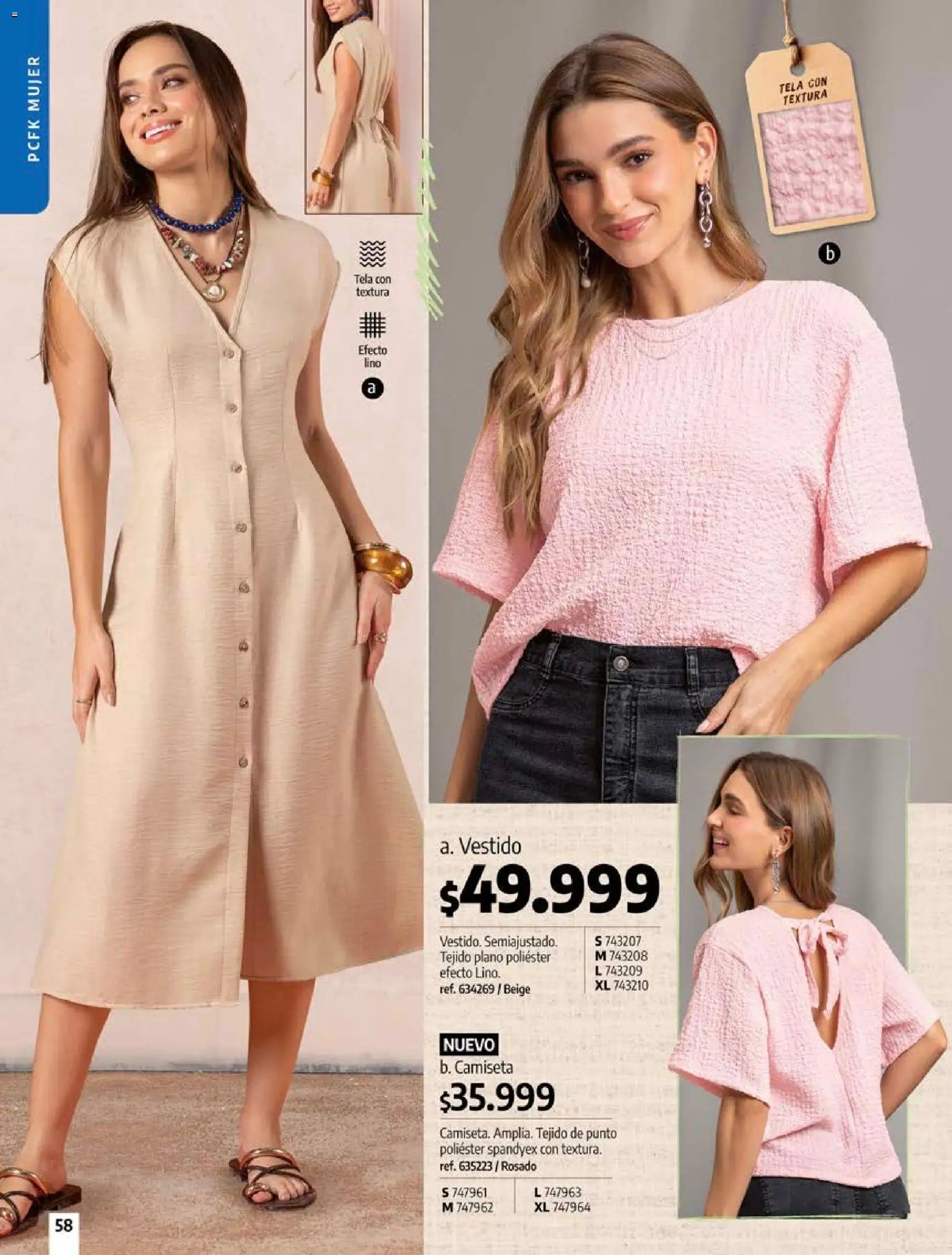 Pacifika revista - valida desde el 12/07/2026 | Página: 58 | Productos: Camiseta, Vestido