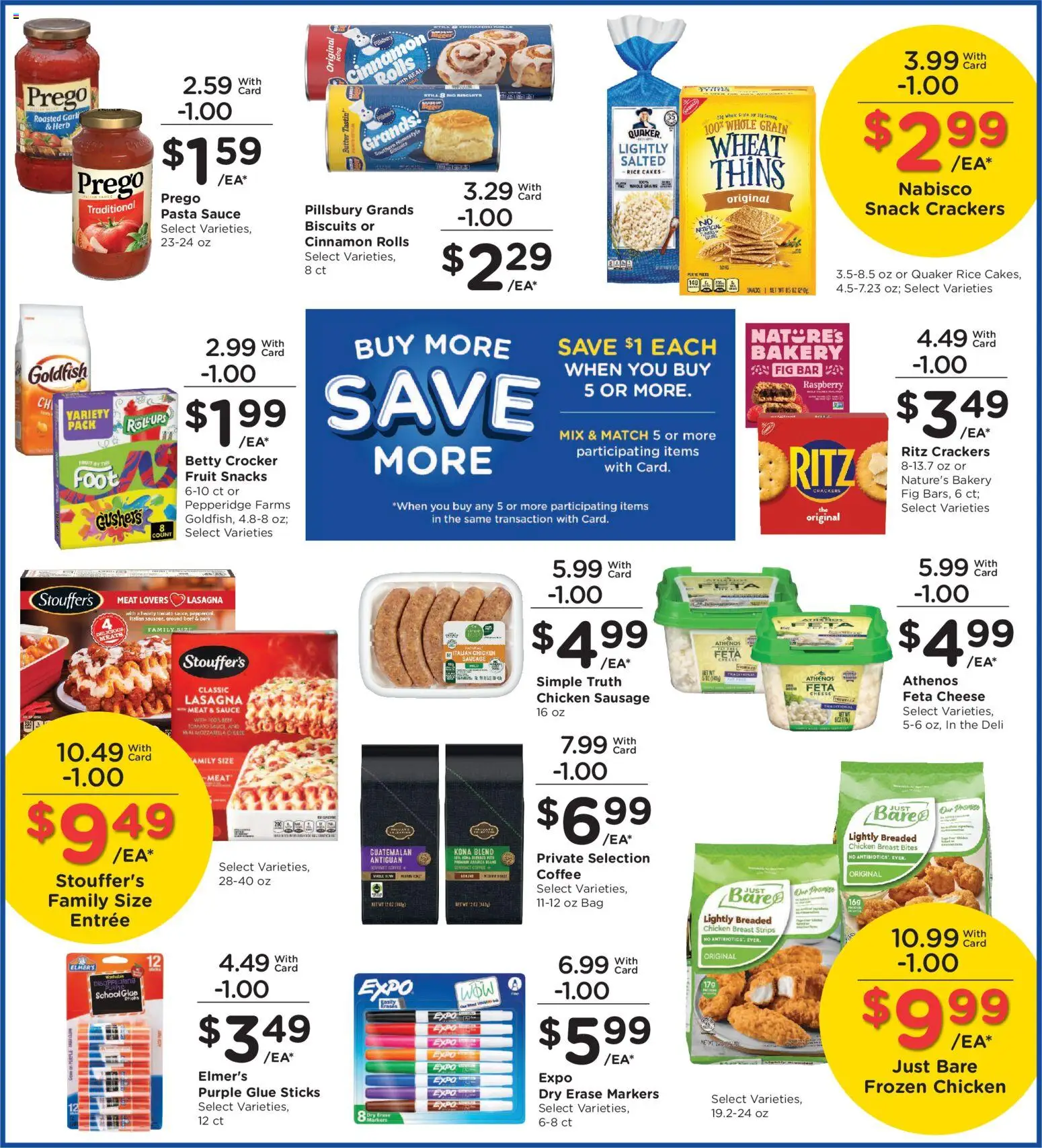King Soopers Weekly Ad - valid from 08/12/2026 | Page: 6 | Products: Rice cakes, Meat, Pasta, Bag