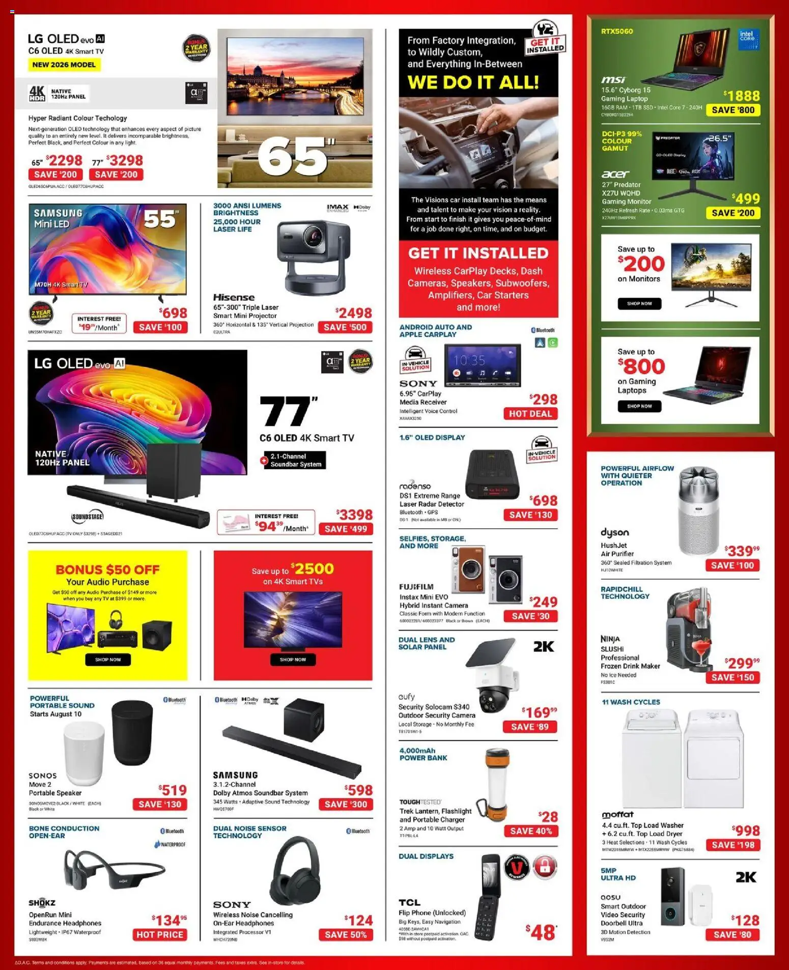 Visions flyer valid from Aug 7, 2026 | Page: 2 | Products: Tv, Camera, Air purifier, Soundbar