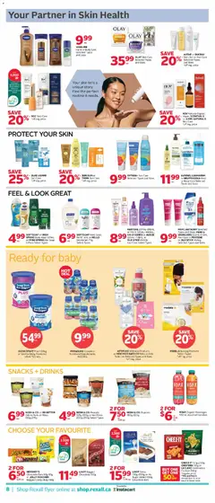 Preview of Rexall weekly flyer / circulaire from shop Rexall valid from Jul 10, 2026 | Page: 15 | Products: Nuts, Cookies, Bath, Milk