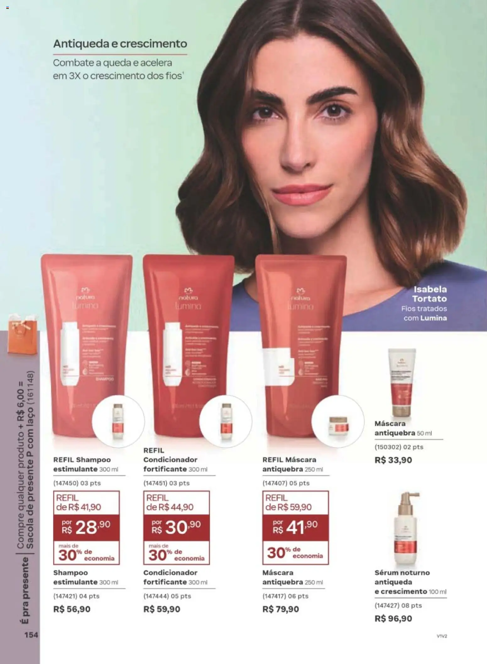 Natura Folheto - válido de 22/06/2026 | Página: 154 | Produtos: Shampoo, Condicionador, Sérum