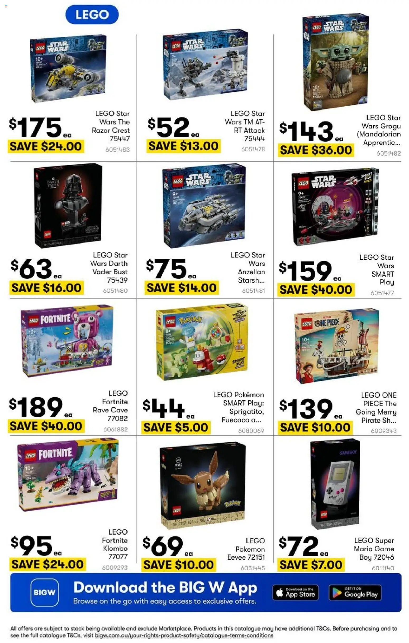 Big W catalogue - valid from 20/08/2026 | Page: 54 | Products: One piece, Razor, LEGO, Pc
