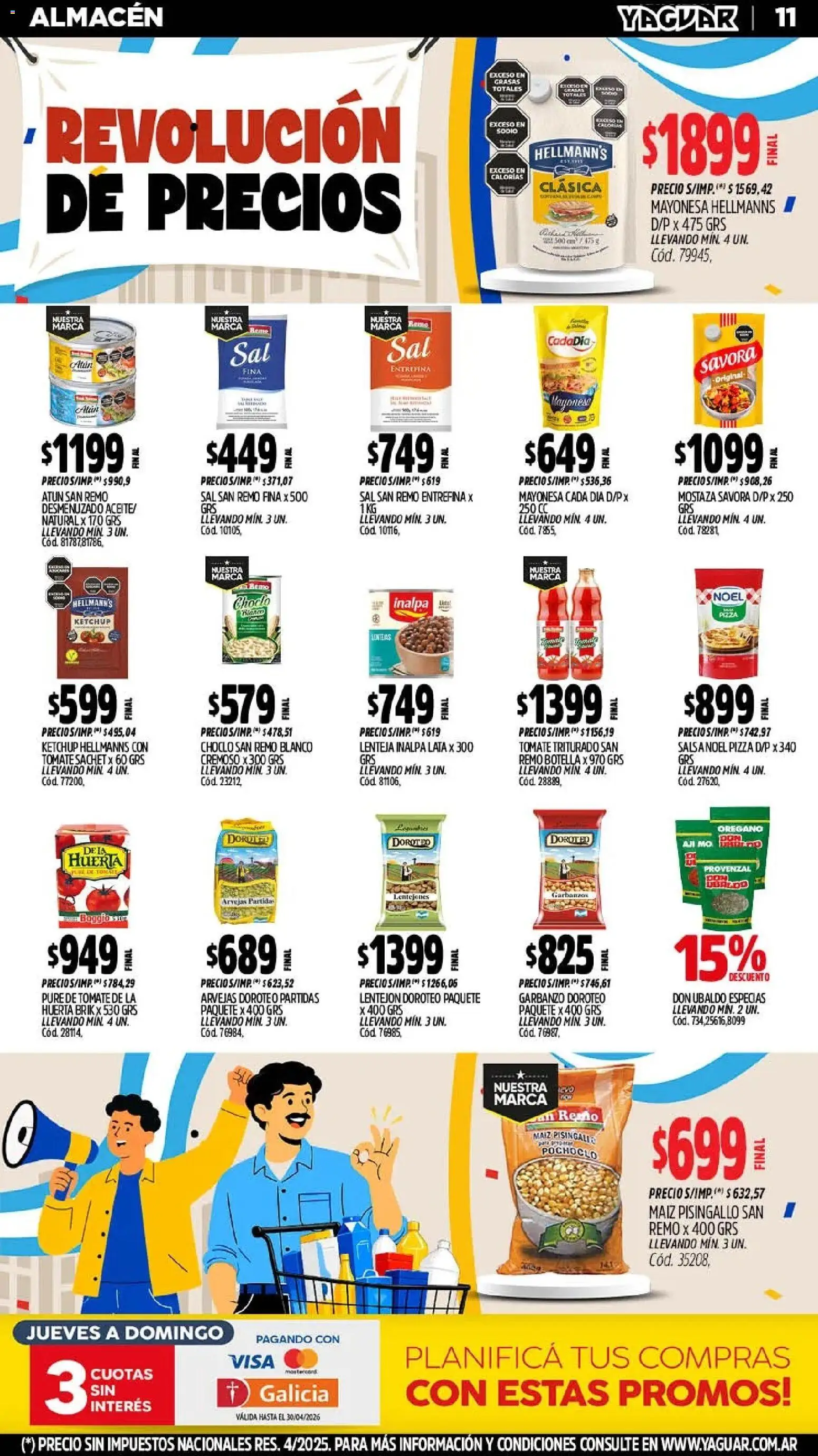 Yaguar - Oferta Semanal Trelew │ válido desde el 25.05.2026 | Página: 11 | Productos: Botella, Maiz, Pure de Tomate, Orégano