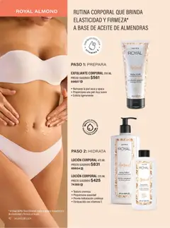 Vista previa de JAFRA catálogo Organizador de Ventas, nuevo folleto de la tienda, válido en México a partir del 01.02.2026 | Página: 42 | Productos: Almendras, Exfoliante corporal, Aceite, Loción