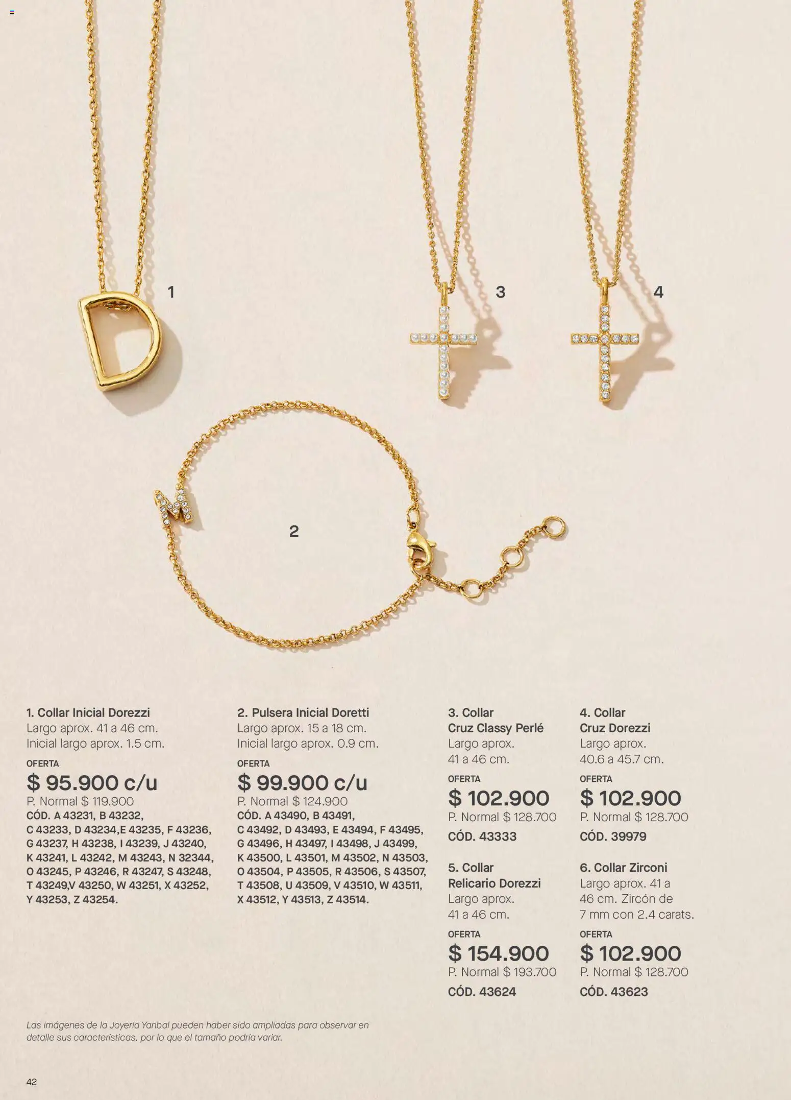 Yanbal revista - valida desde el 15/08/2026 | Página: 42 | Productos: Pulsera, Collar