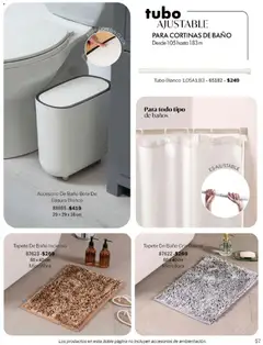 Vista previa de Vianney catálogo Biasi, nuevo folleto de la tienda, válido en México a partir del 14/09/2026 | Página: 59 | Productos: Cortinas, Baño, Tapete, Bote de basura