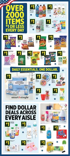 Preview of Dollar General weekly ads valid from 07.06.2026 | Page: 10 | Products: Corn, Bath, Pads, Cookies
