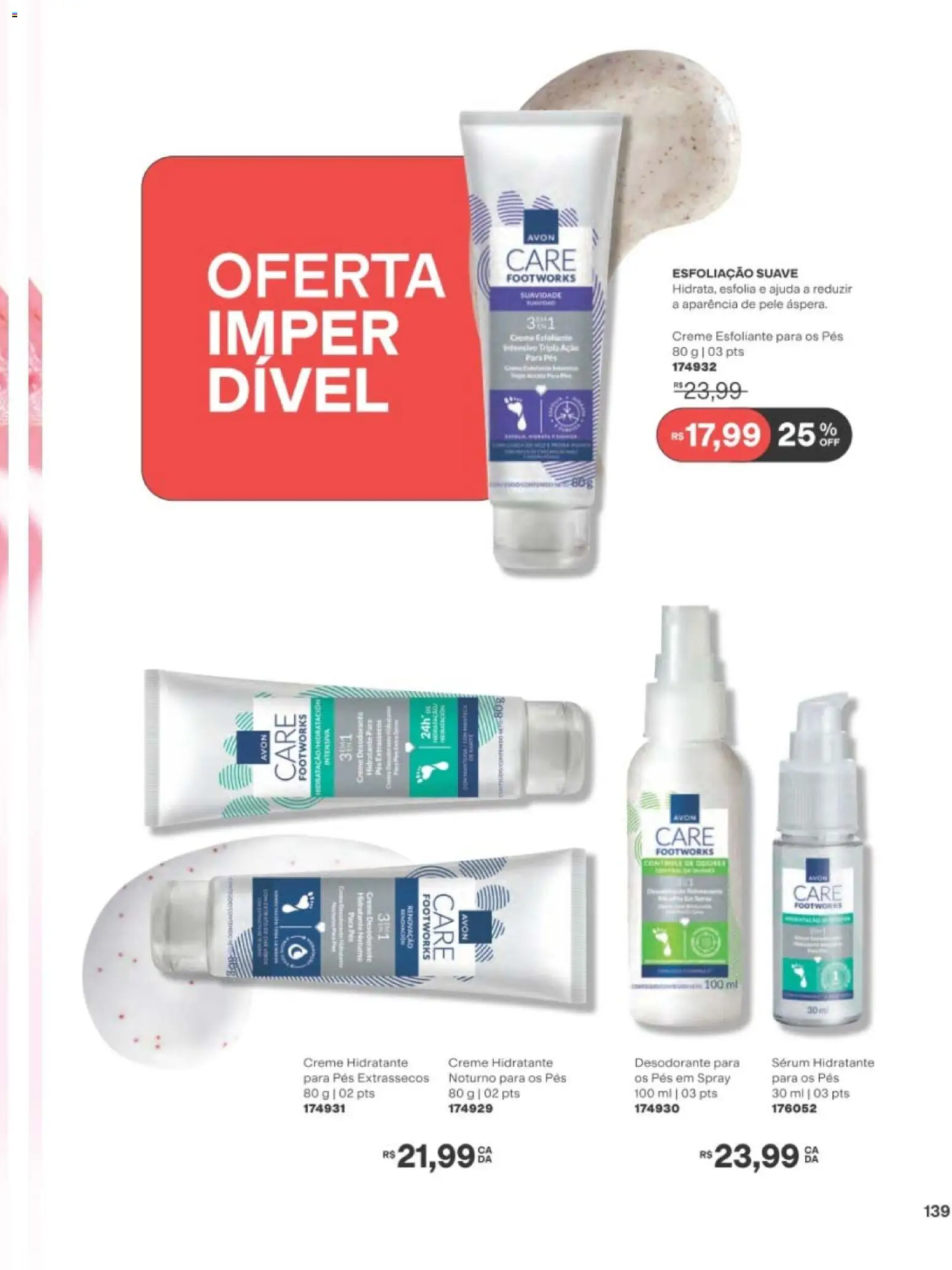 Avon Folheto - válido de 29/06/2026 | Página: 139 | Produtos: Desodorante, Sérum, Creme