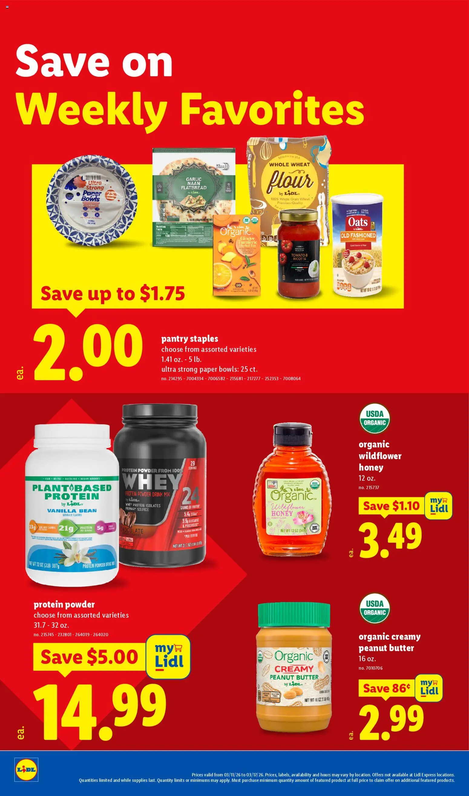 Lidl Weekly Ad - valid from 11.03.2026 | Page: 10 | Products: Powder, Butter, Chocolate, Tea