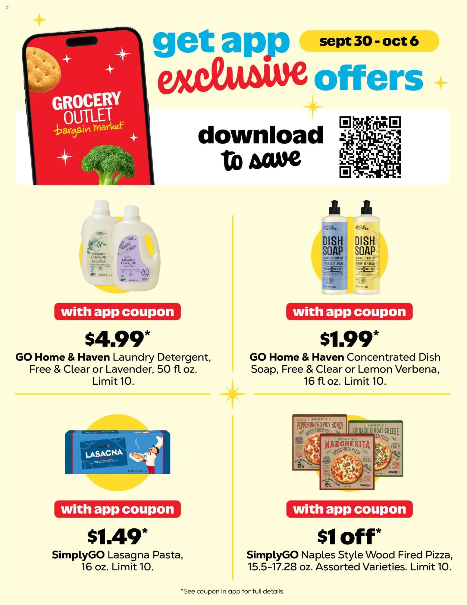 Grocery Outlet Weekly Ad - valid from 09/30/2026 | Page: 7 | Products: Goat cheese, Spinach, Cheese, Soap