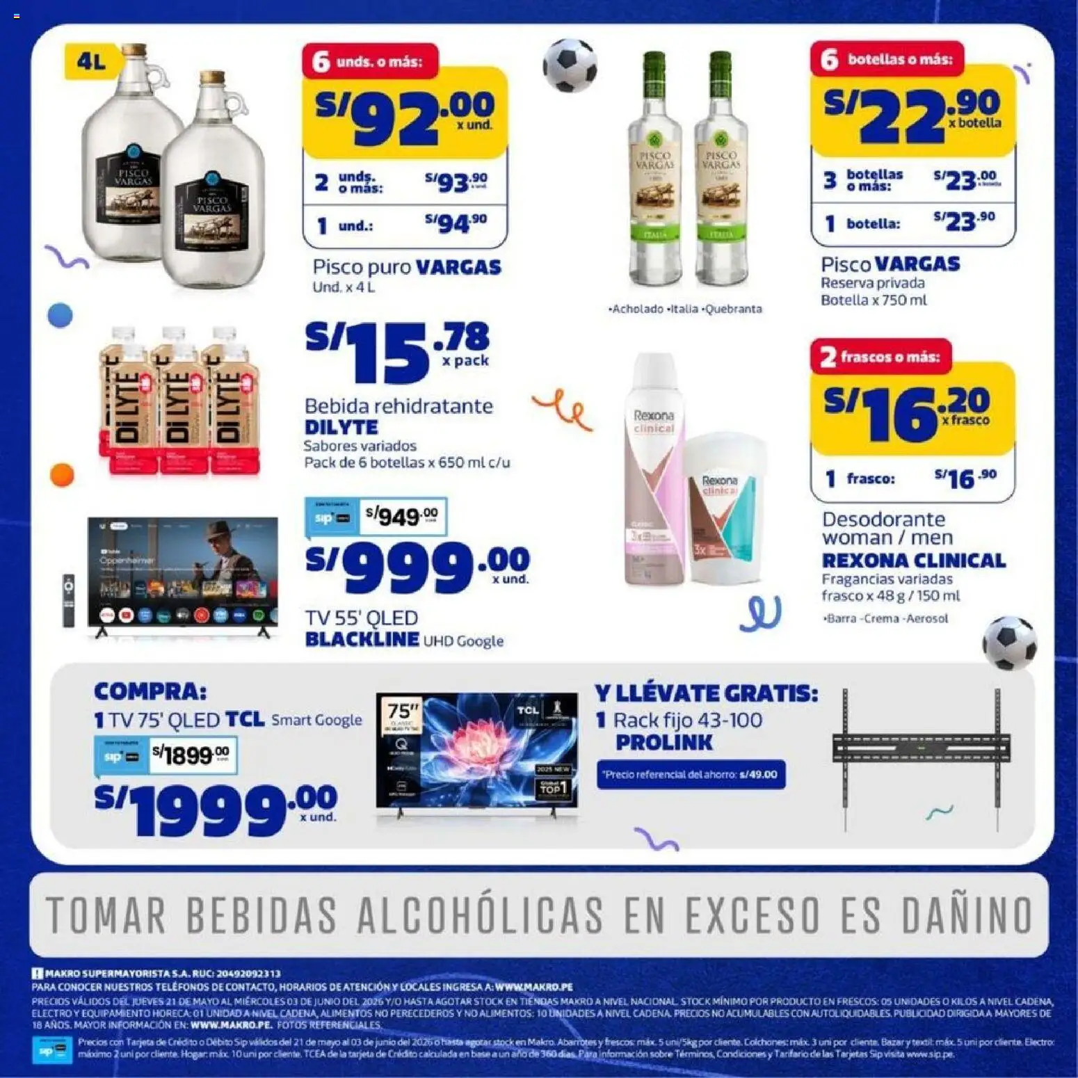Catálogo Makro válido desde 21.05.2026 | Página: 5 | Productos: Desodorante, Crema