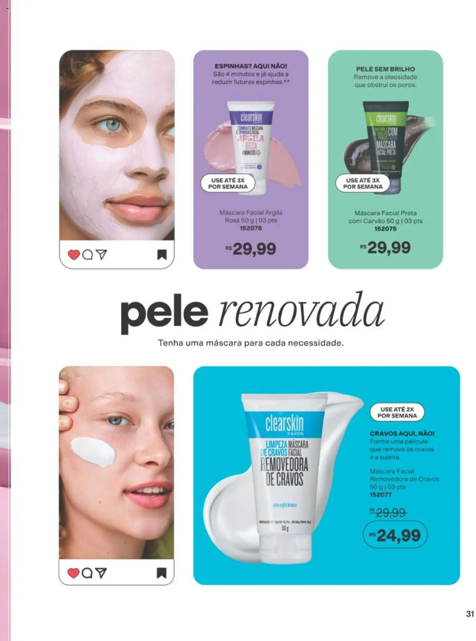 Avon Folheto - válido de 10/08/2026 | Página: 31 | Produtos: Argila, Máscara facial