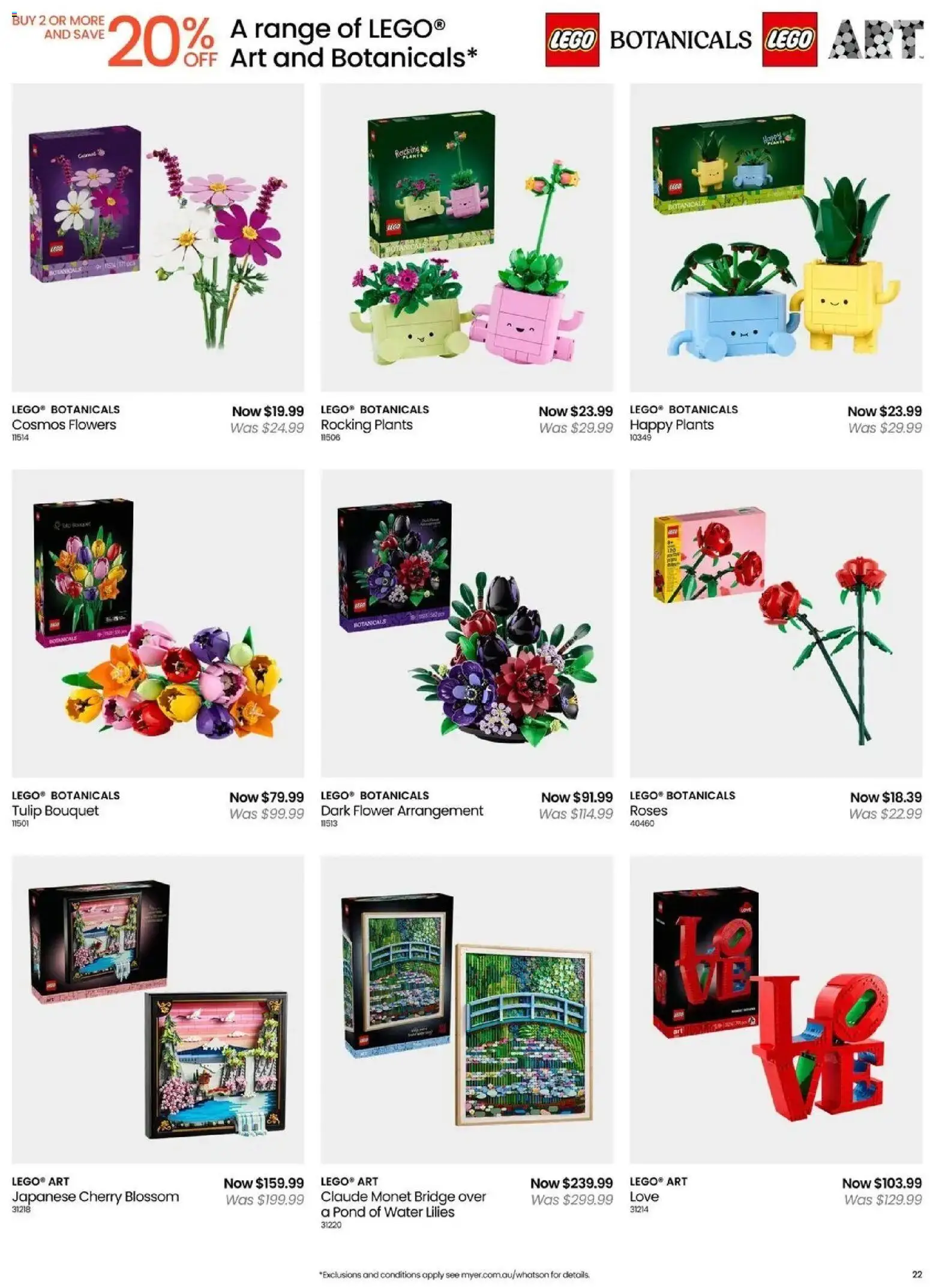 Myer - Toy Sale - 14/09/2026 > weekly / monthly specials | Page: 24 | Products: Flowers, Pond, Water, LEGO