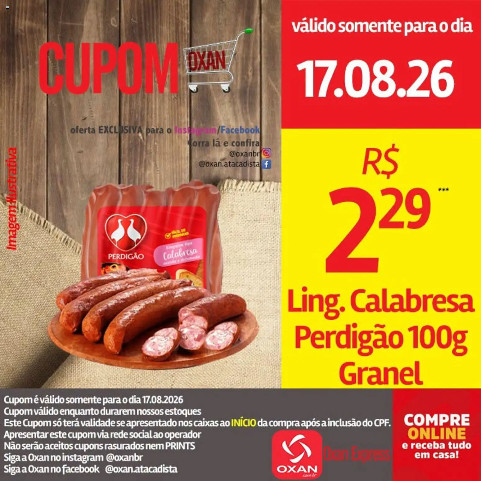 Oxan Atacadista Folheto - válido de 17/08/2026 | Página: 12 | Produtos: Linguiça