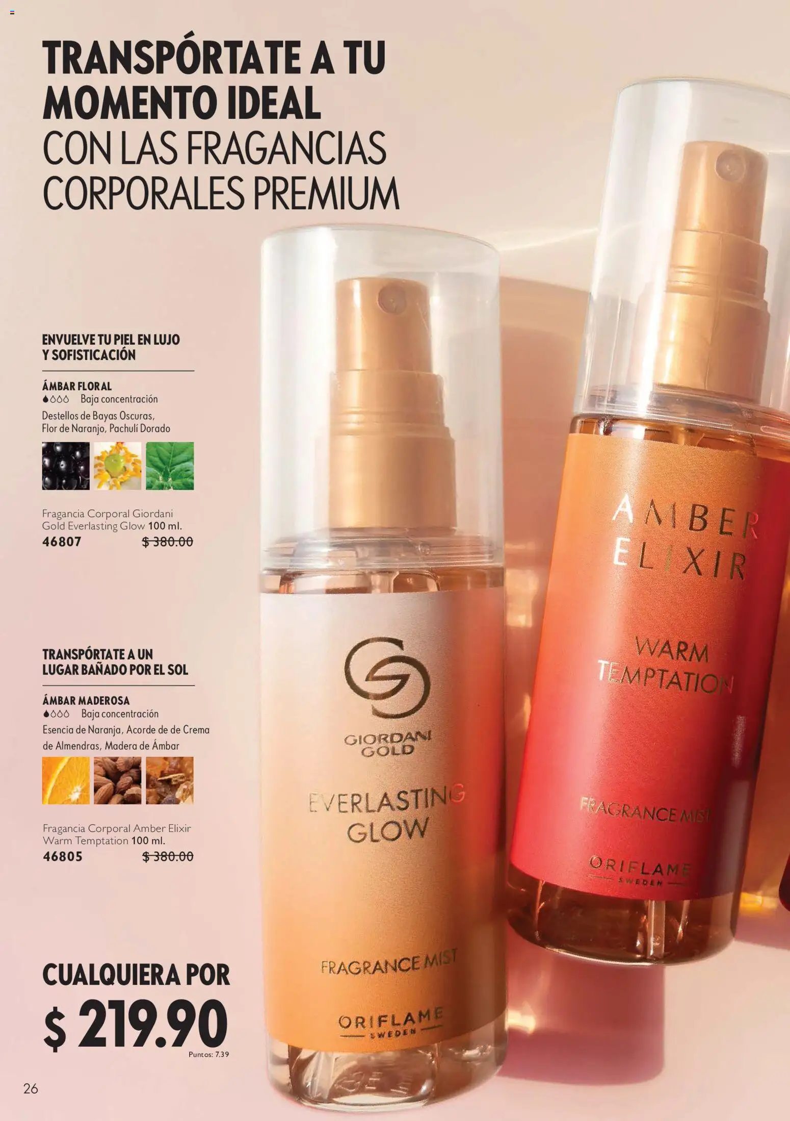 Nuevas ofertas de Oriflame válidas en toda la República Mexicana desde el 22/08/2026. ¡Encuentra las mejores ofertas en Oriflame campaña 12 2026! | Página: 26 | Productos: Botella, Fragancia