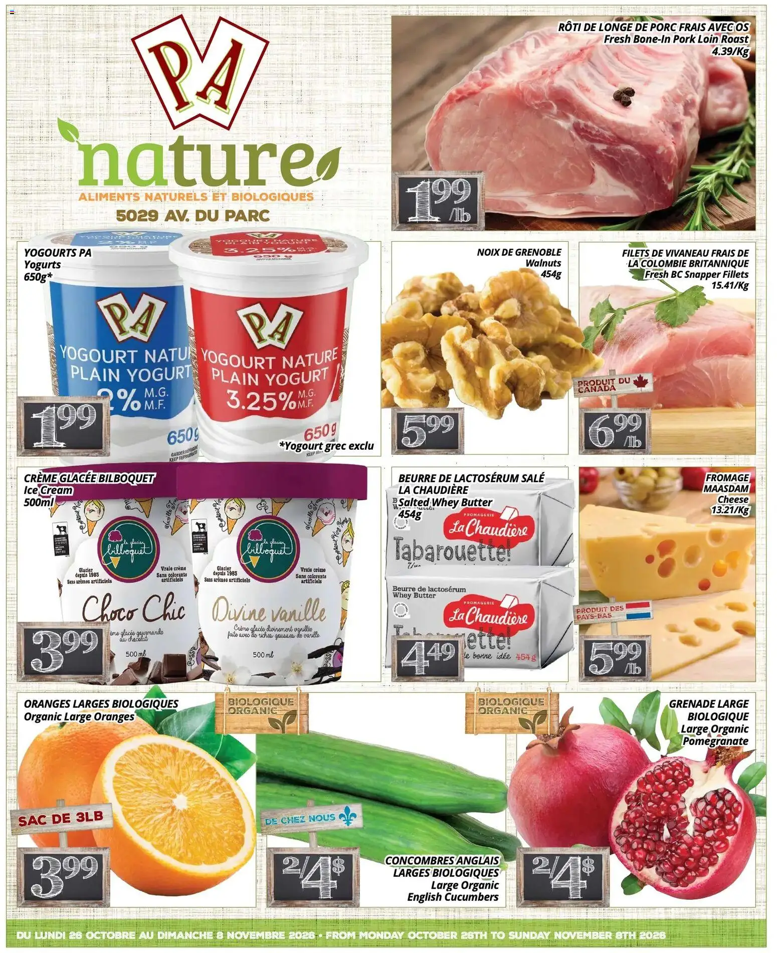 Pa Supermarché flyer valid from Oct 26, 2026 | Page: 1