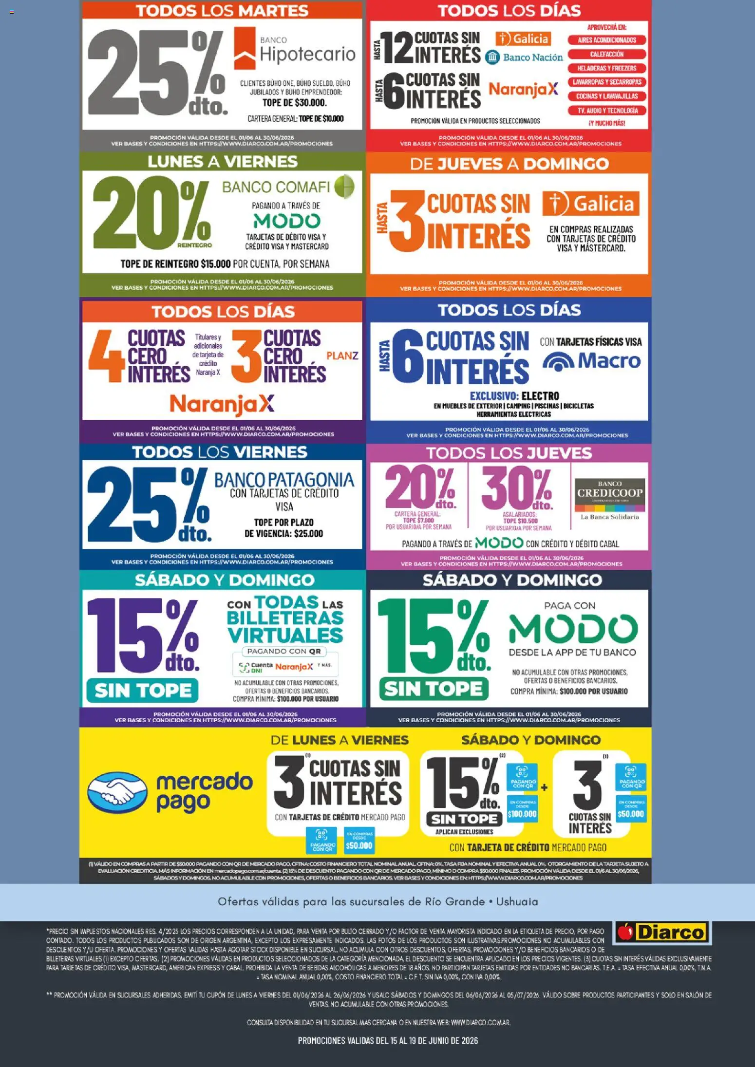 Diarco - Dia Del Padre Tdf │ válido desde el 15.06.2026 | Página: 6 | Productos: Audio, Cartera, Lavavajillas, Lavarropas