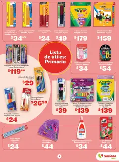 Vista previa de Soriana Regresa a clases ¡Bien listo! Híper Nacional, nuevo folleto de la tienda, válido en México a partir del 13/08/2026 | Página: 5 | Productos: Sacapuntas, Pegamento, Pastel, Cera