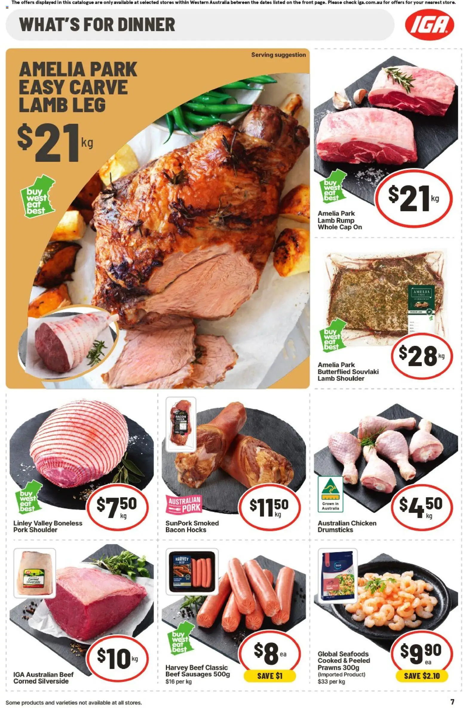 IGA catalogue - valid from 17.06.2026 | Page: 7 | Products: Chicken, Lamb, Prawns, Cap