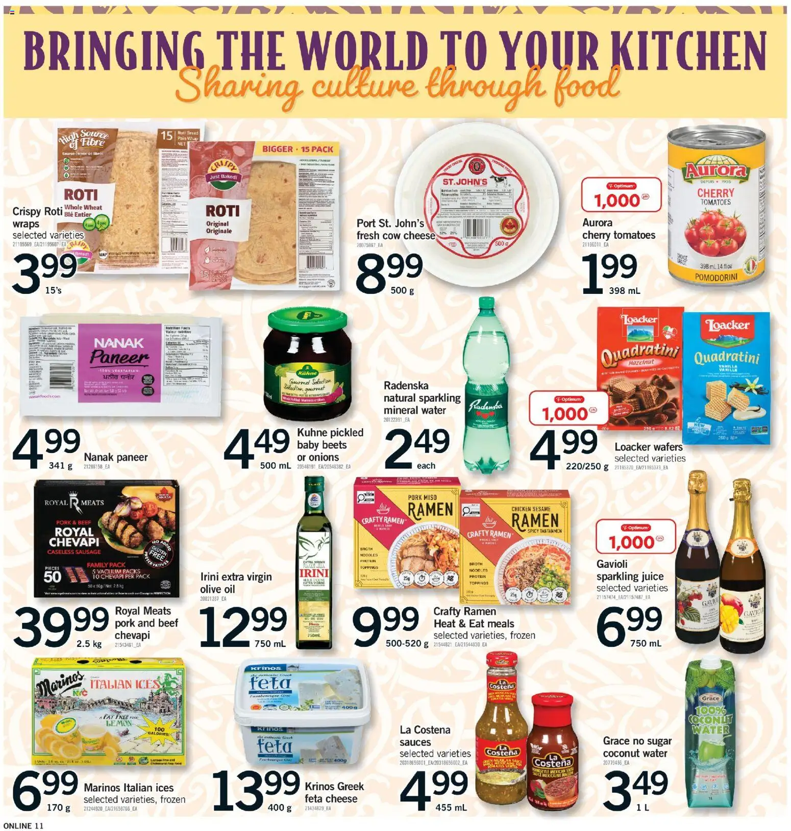 Fortinos flyer valid from Aug 27, 2026 | Page: 11 | Products: Noodles, Sesame, Oil, Chicken