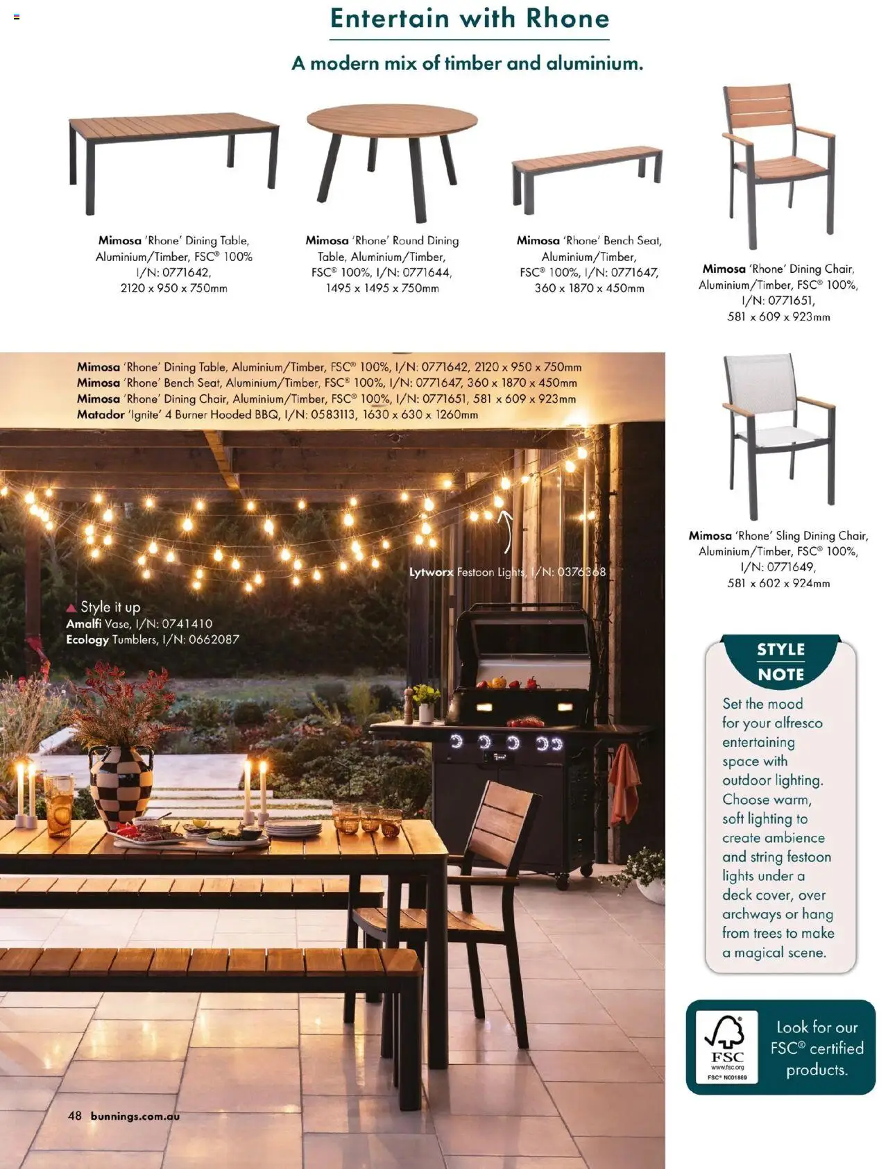 Bunnings Warehouse catalogue - valid from 25/08/2025 | Page: 48 | Products: Lighting, Bench