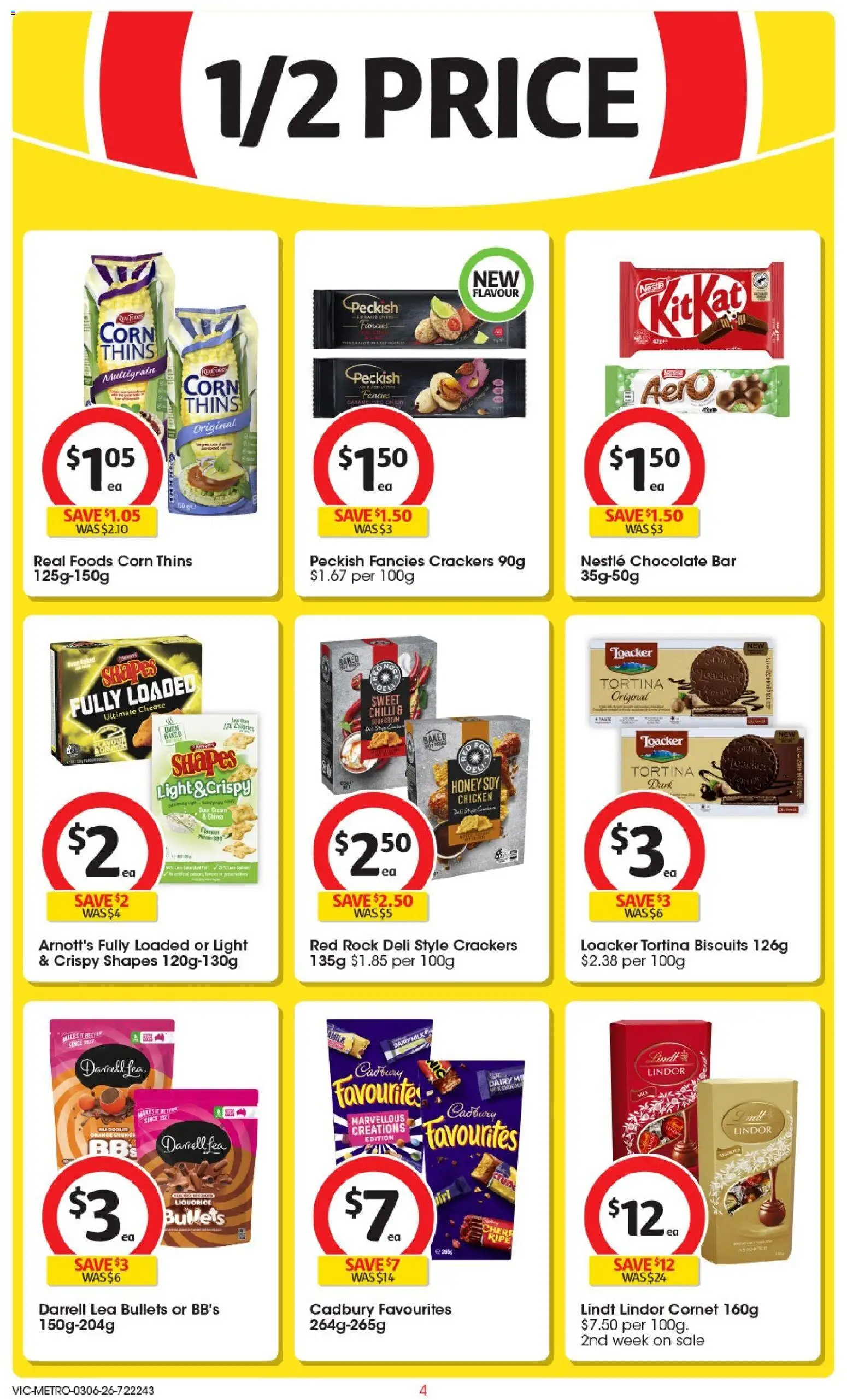 Coles catalogue - valid from 03.06.2026 | Page: 4 | Products: Bacon, Milk, Chips, Salmon