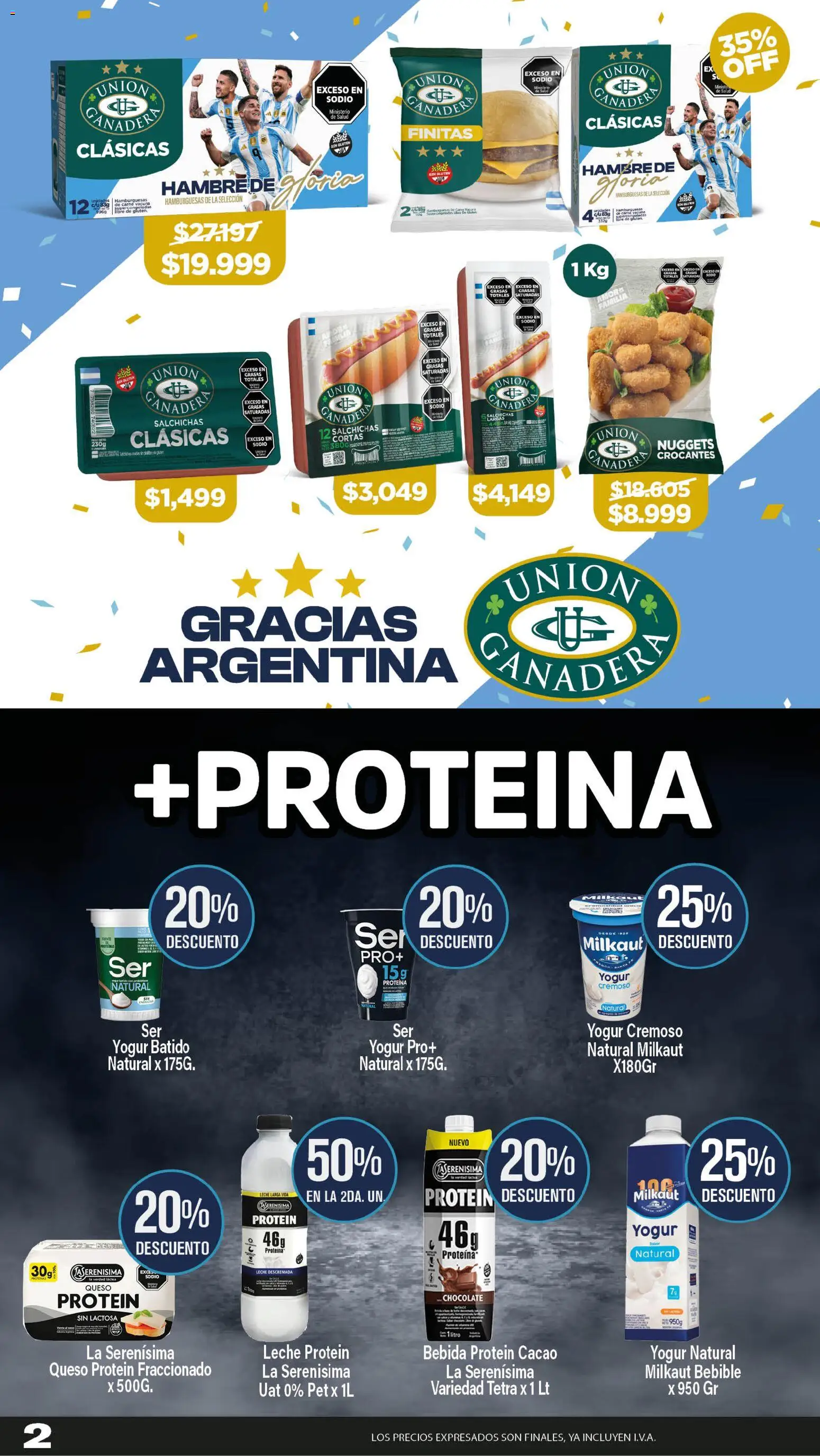 Makro Ofertas ALCANZA │ válido desde el 27/08/2026 | Página: 2 | Productos: Carne, Sal, Leche, Chocolate