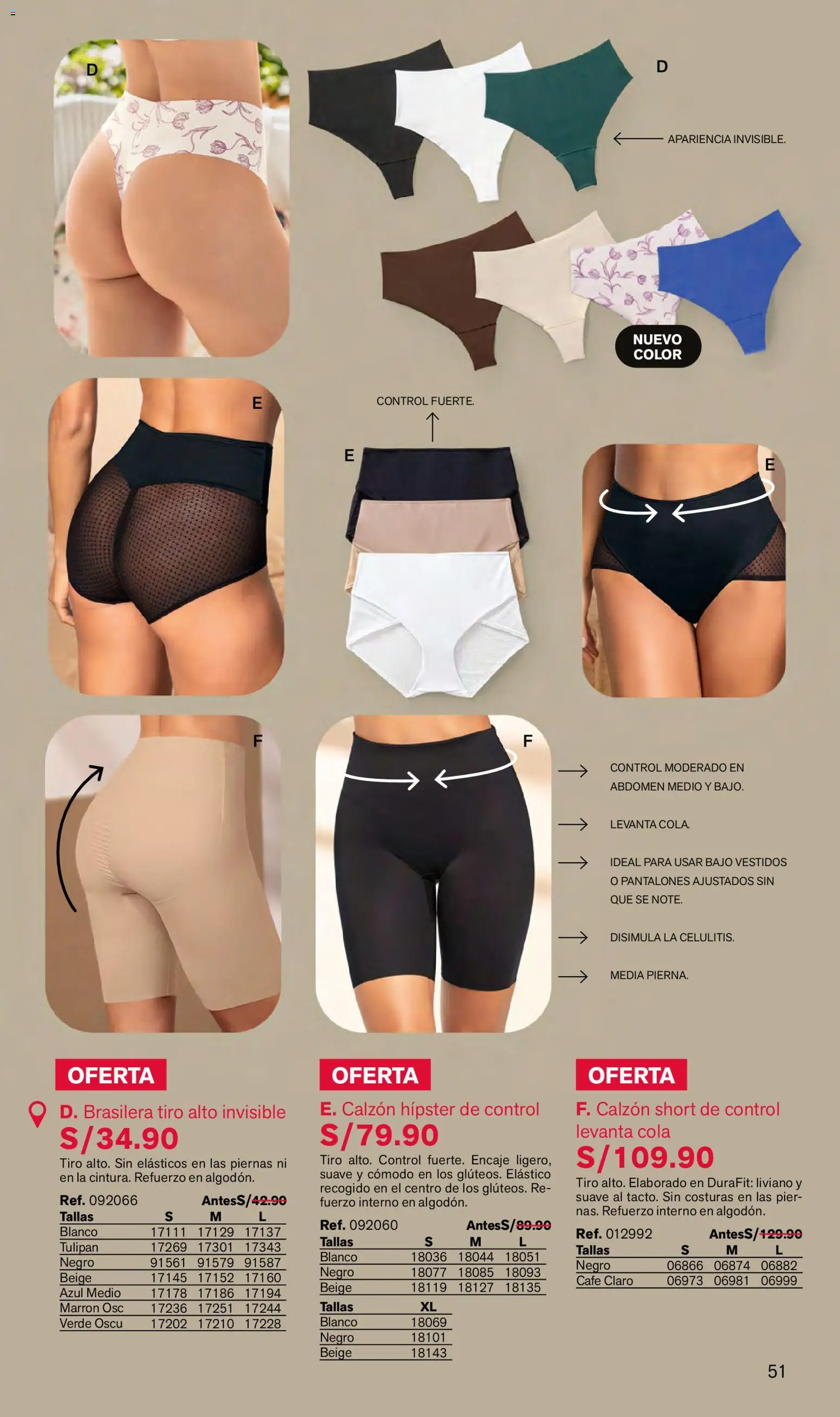 Catálogo Leonisa válido desde 04.06.2026 | Página: 51 | Productos: Café, Pantalones