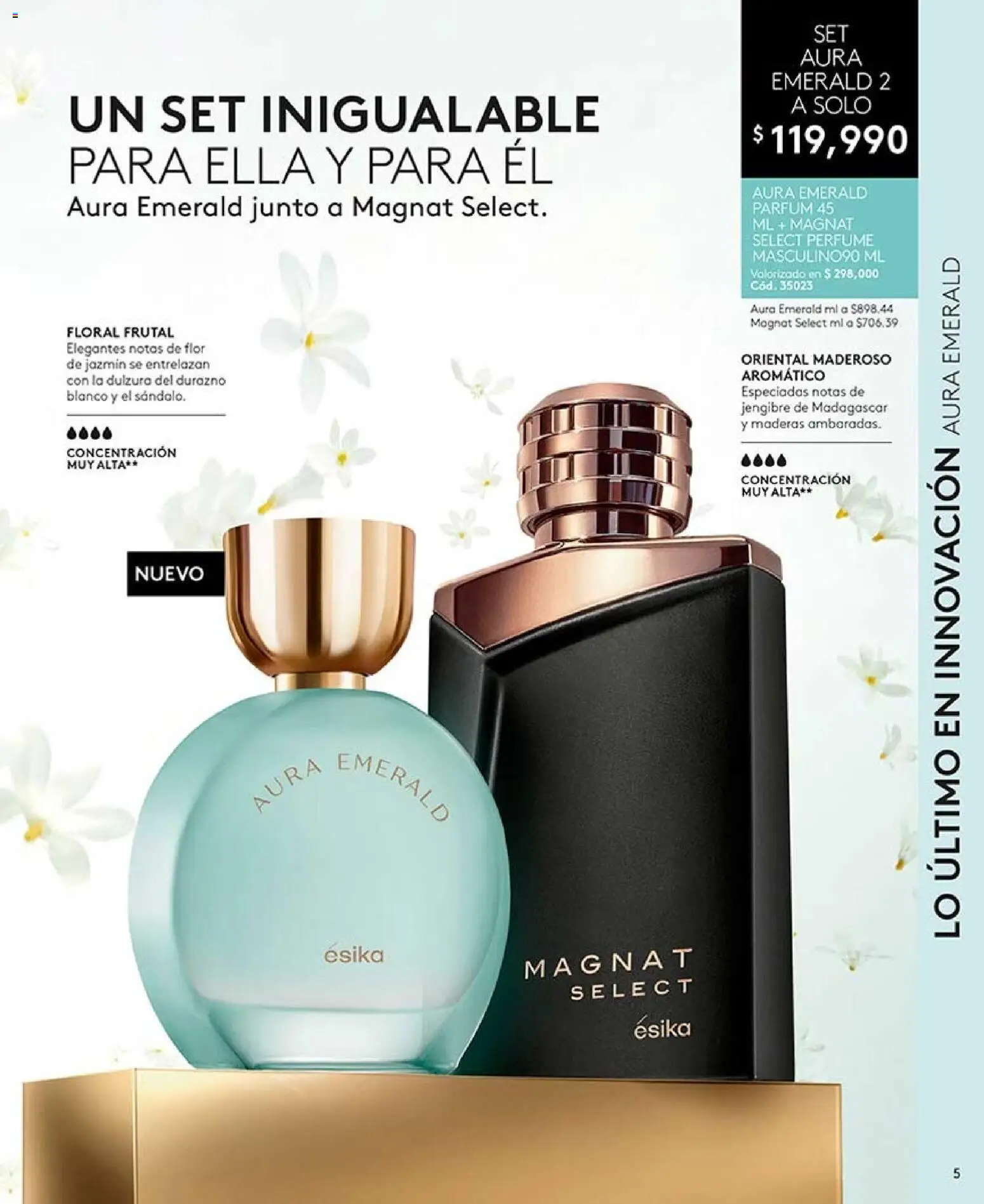 Ésika revista - valida desde el 07/08/2026 | Página: 5 | Productos: Dulzura, Jengibre, Perfume, Durazno