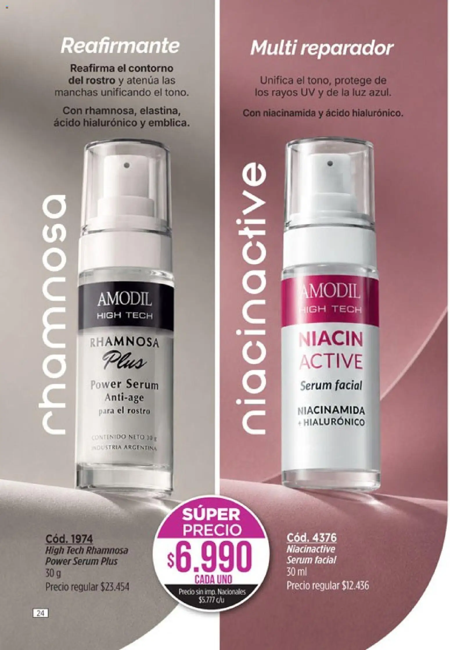 Catálogo Amodil Campaña 12 │ válido desde el 30/06/2026 | Página: 24 | Productos: Serum, Contorno