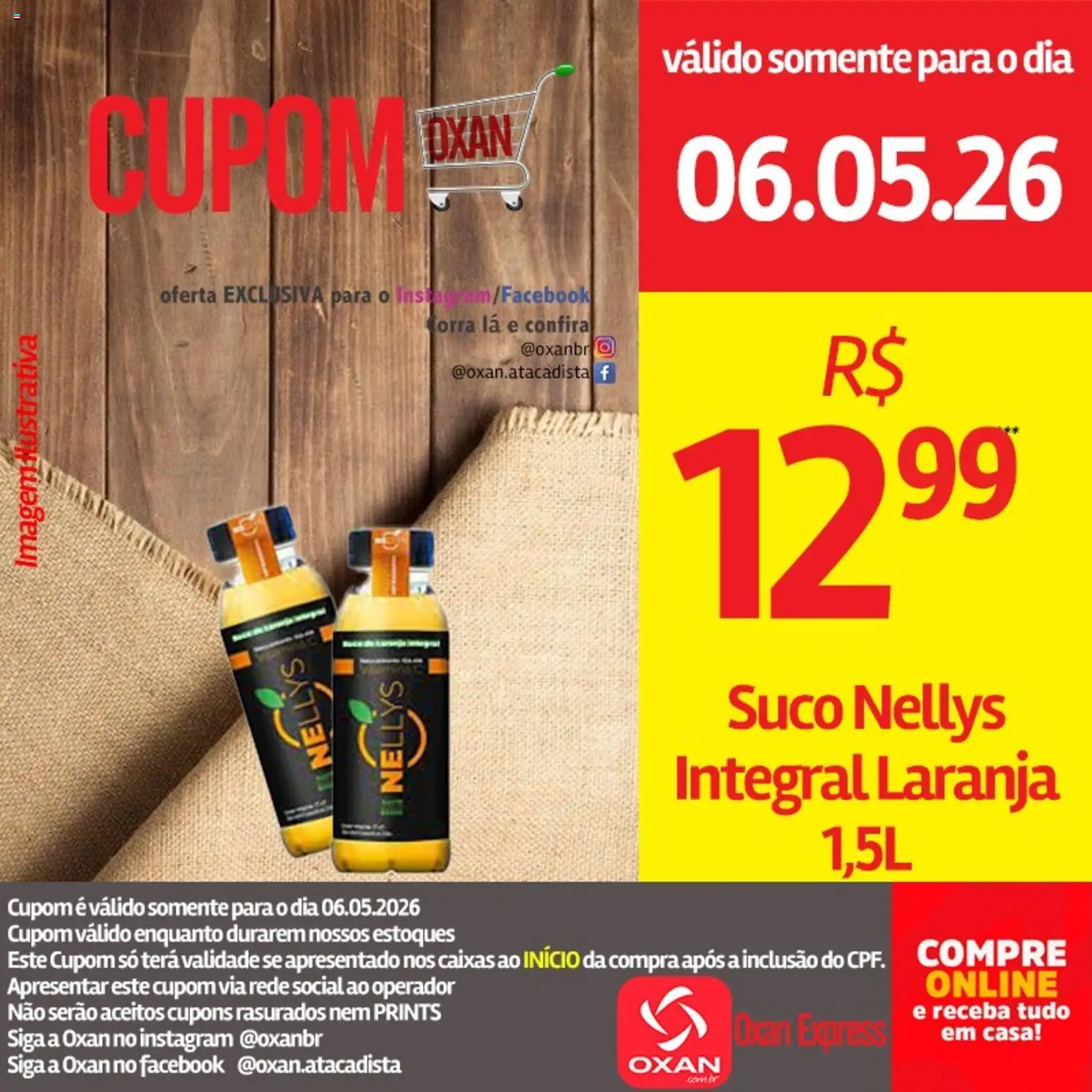 Oxan Atacadista Folheto - válido de 06.05.2026 | Página: 9 | Produtos: Suco
