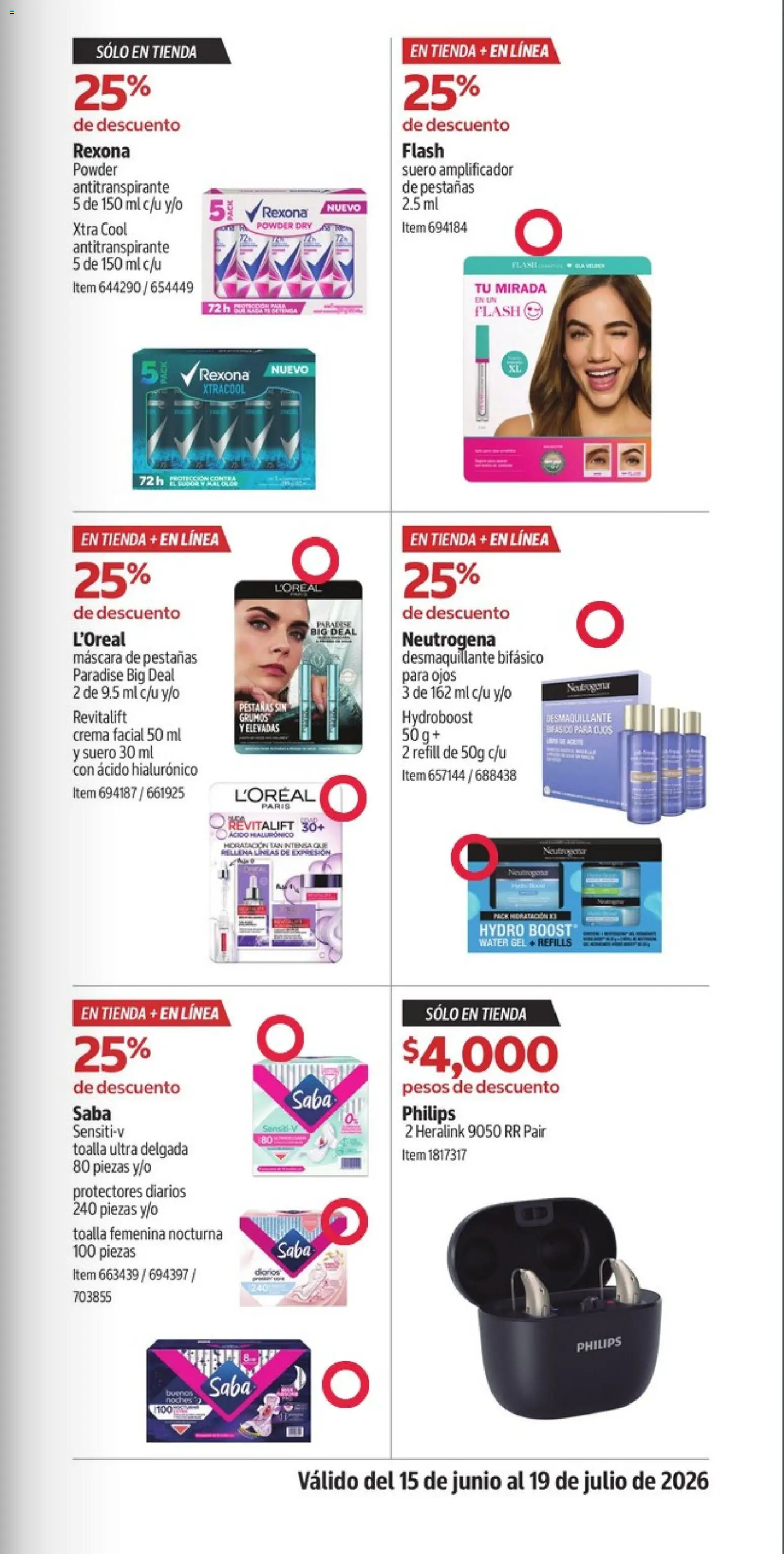Nuevas ofertas de Costco válidas en toda la República Mexicana desde el 15/06/2026. ¡Encuentra las mejores ofertas en Costco catálogo Descuentos exclusivos! | Página: 31 | Productos: Serum, Máscara, Desmaquillante, Máscara de pestañas