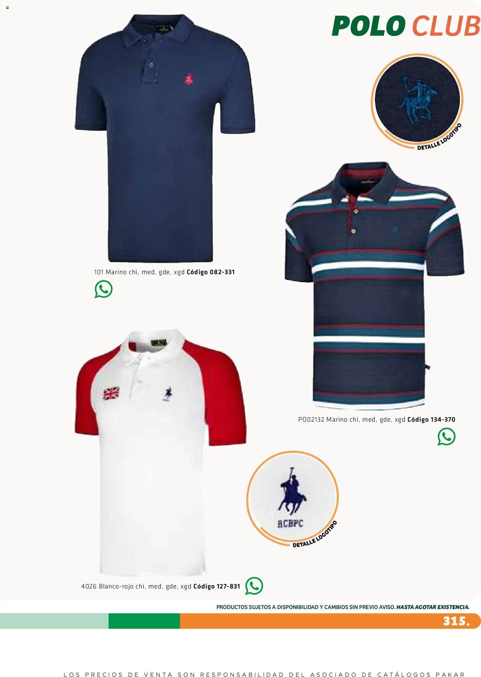 Nuevas ofertas de SC Pakar válidas en toda la República Mexicana desde el 27/02/2026. ¡Encuentra las mejores ofertas en SC Pakar catálogo Premium Men Tomo 1! | Página: 315