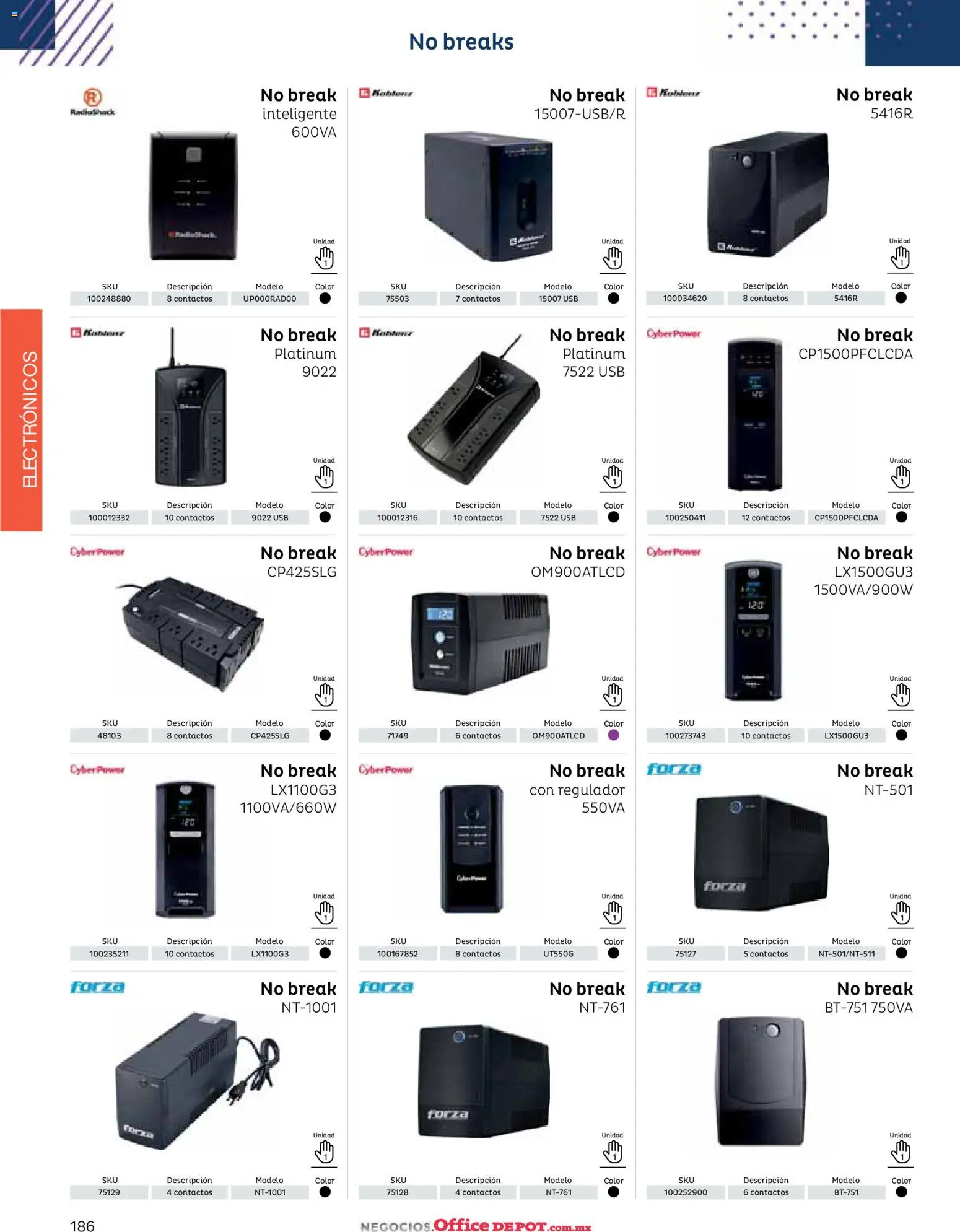 Nuevas ofertas de Office Depot válidas en toda la República Mexicana desde el 12/01/2026. ¡Encuentra las mejores ofertas en Office Depot catálogo 2026! | Página: 188 | Productos: Usb