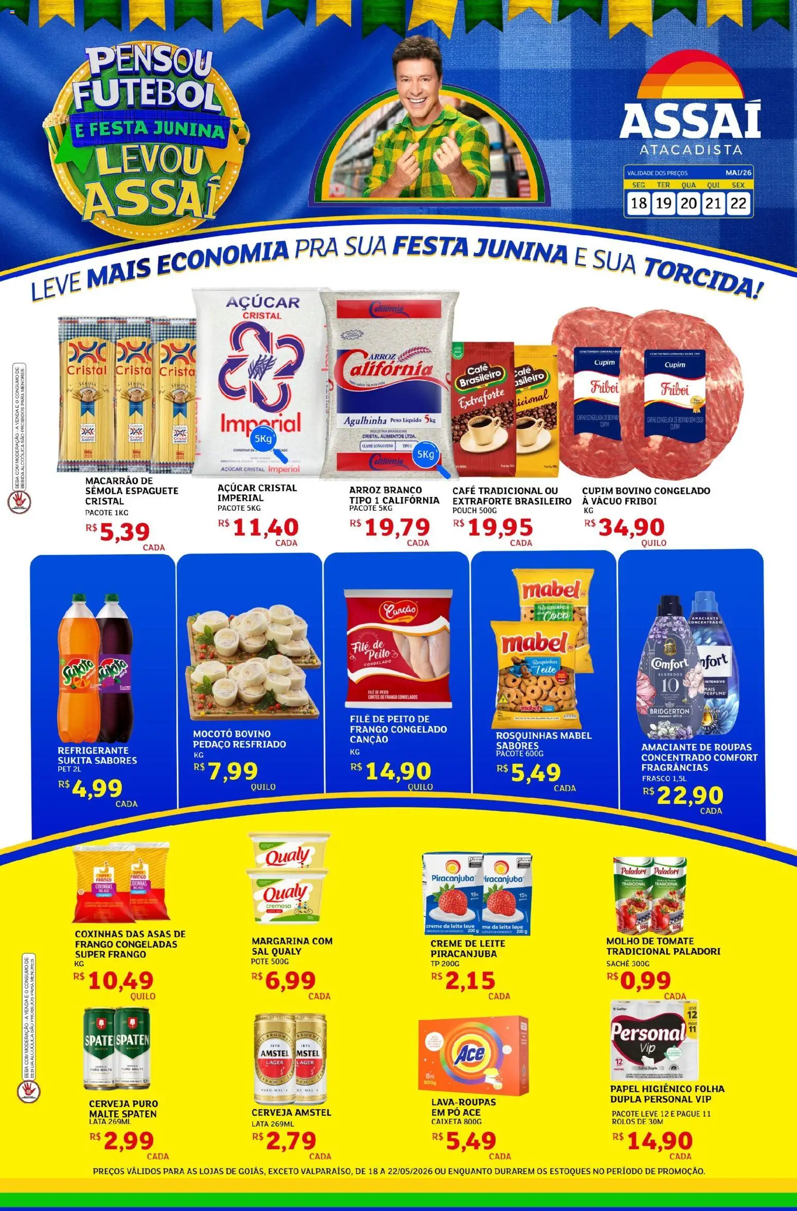 Assaí Atacadista Folheto - válido de 18.05.2026 | Página: 1 | Produtos: Coco, Café, Refrigerante, Frango
