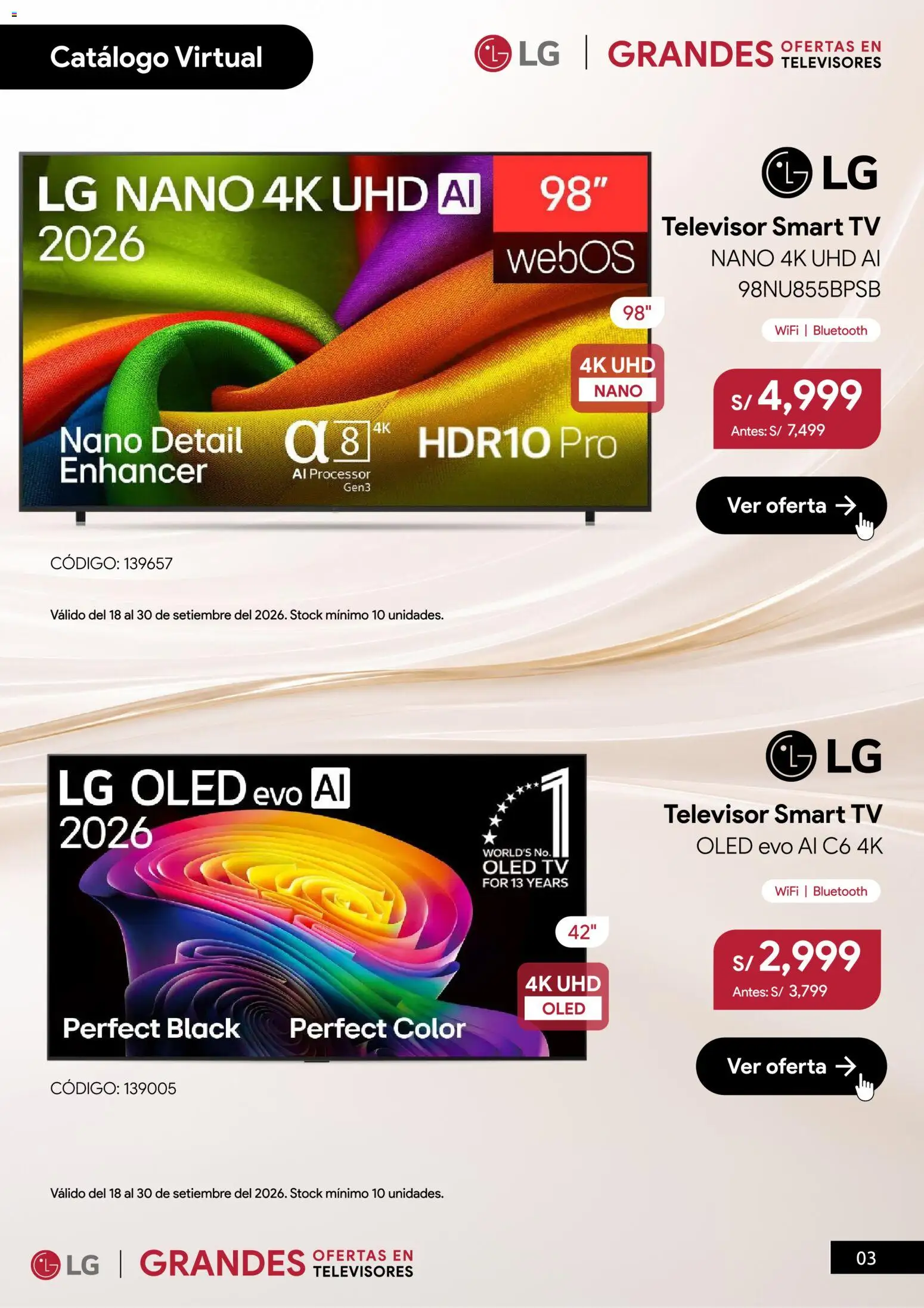 Catálogo Hiraoka válido desde 18/09/2026 | Página: 4 | Productos: Televisor