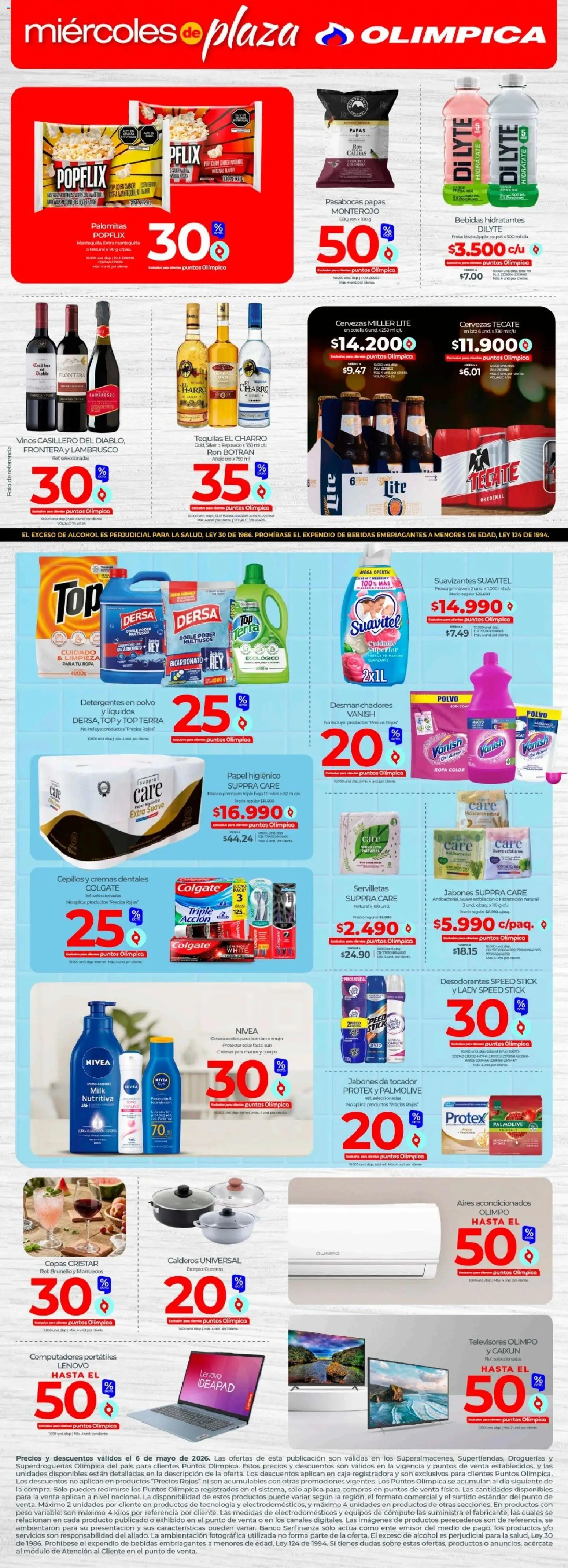 Olímpica revista - valida desde el 06.05.2026 | Página: 3 | Productos: Fresa, Banco, Ron, Tintura