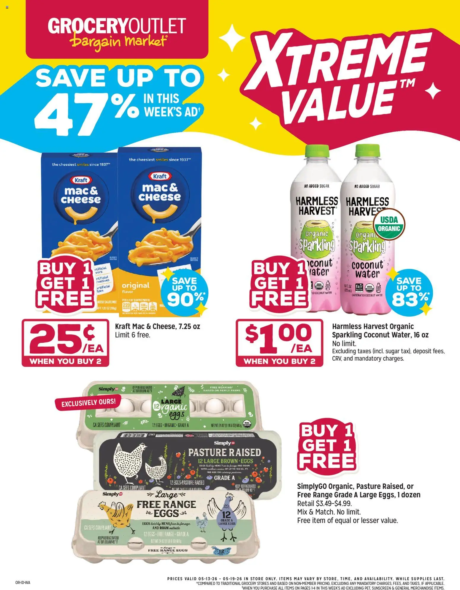 Grocery Outlet Weekly Ad - WA - valid from 13.05.2026 | Page: 1