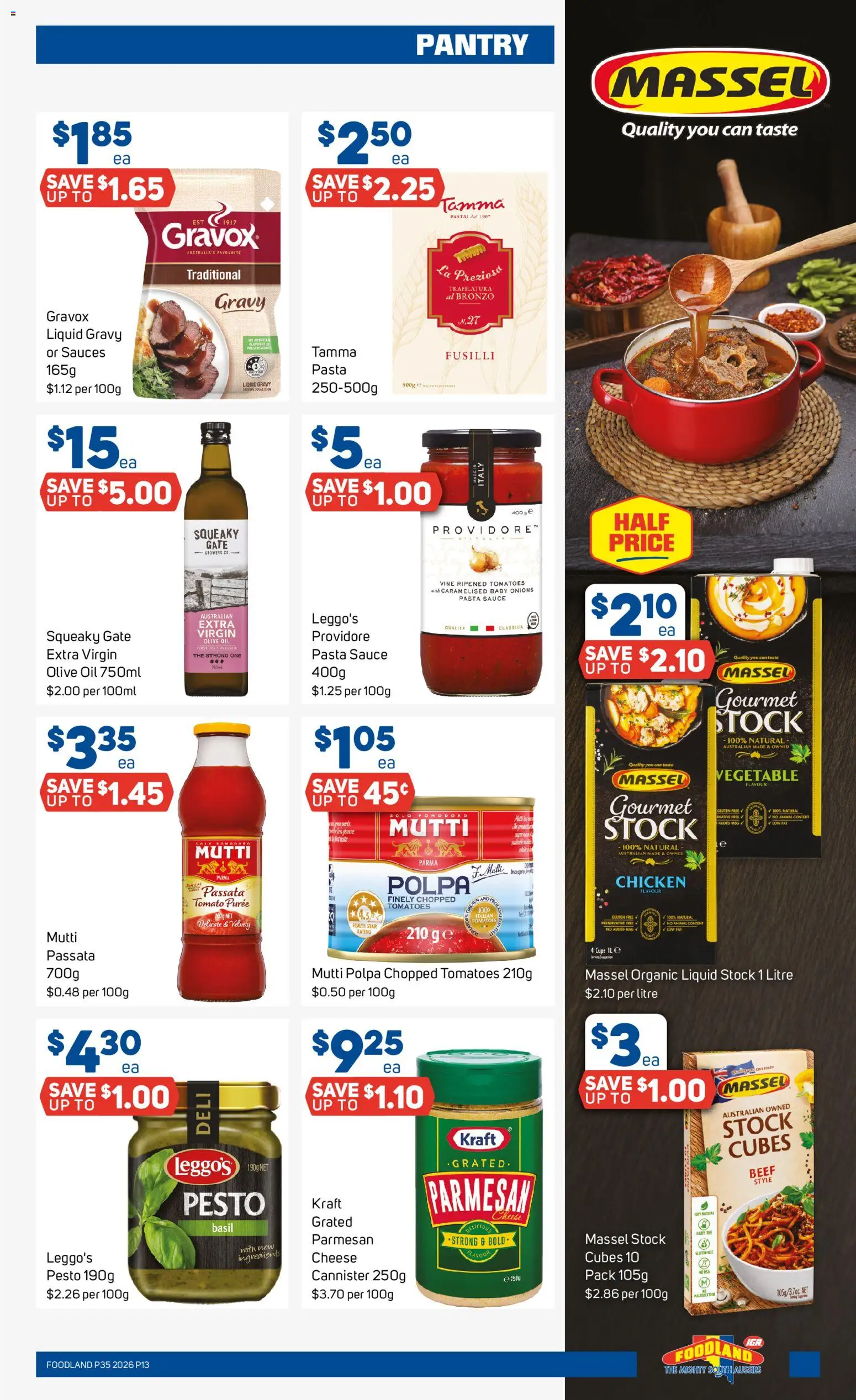 Foodland catalogue - valid from 25/08/2026 | Page: 13 | Products: Cups, Chicken, Sauces, Olive oil